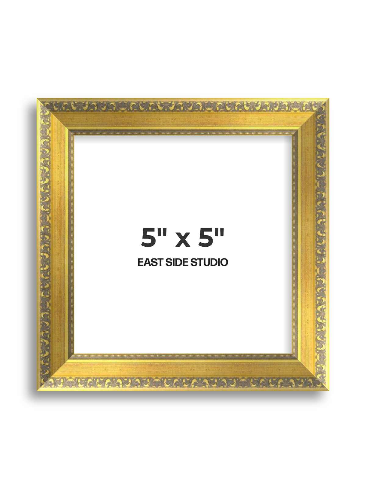 Florin Gold 5" x 5" picture frame
