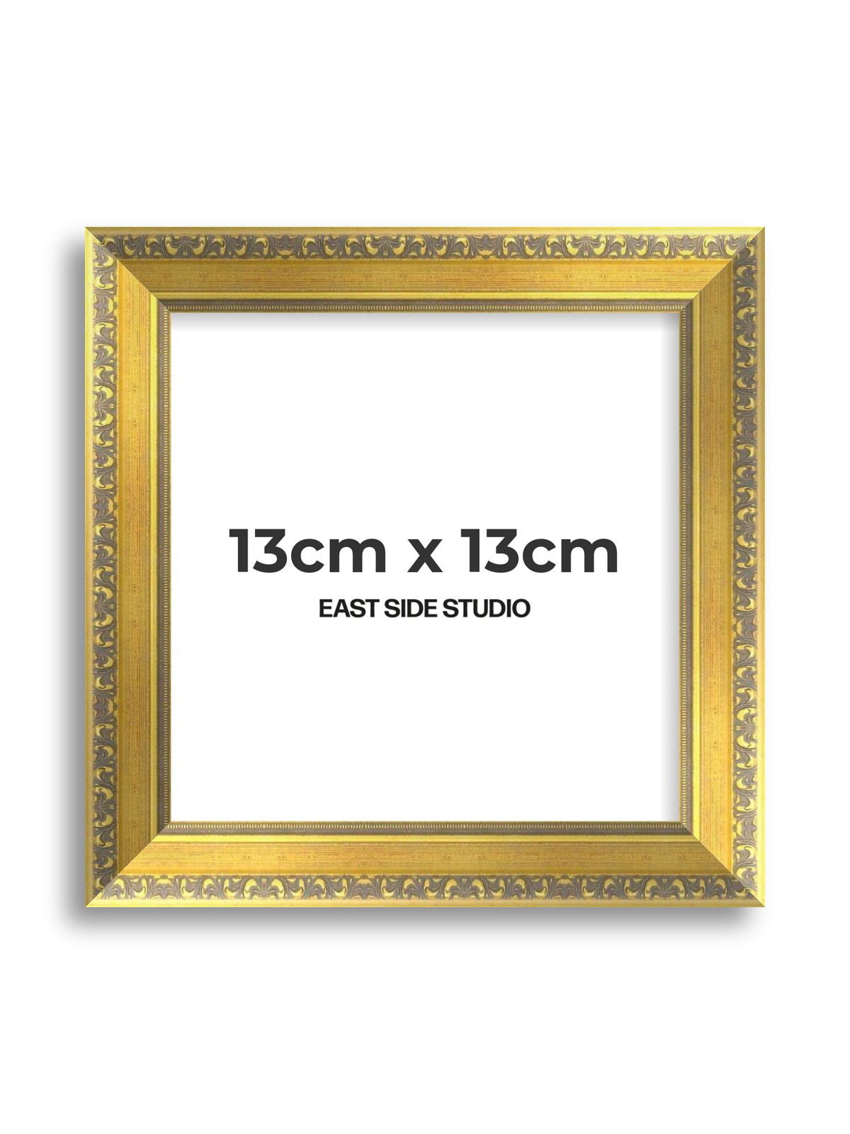 Florin Gold 13cm x 13cm picture frame