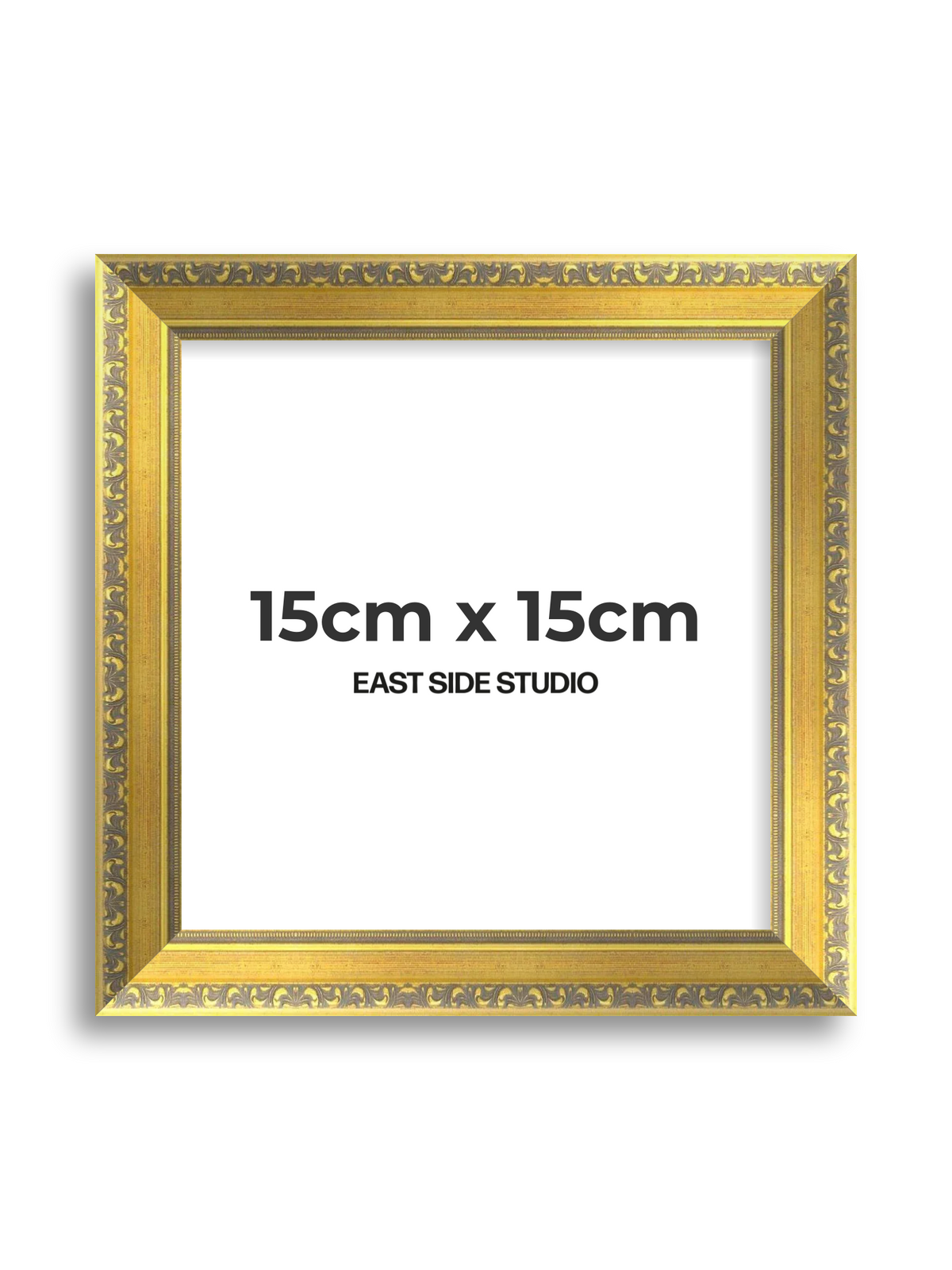 Florin Gold 15cm x 15cm picture frame