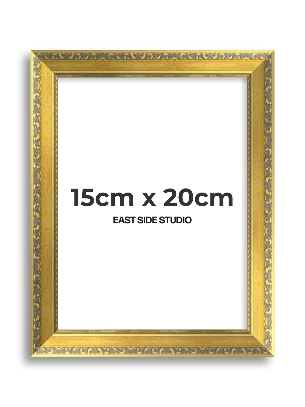 Florin Gold 15cm x 20cm picture frame