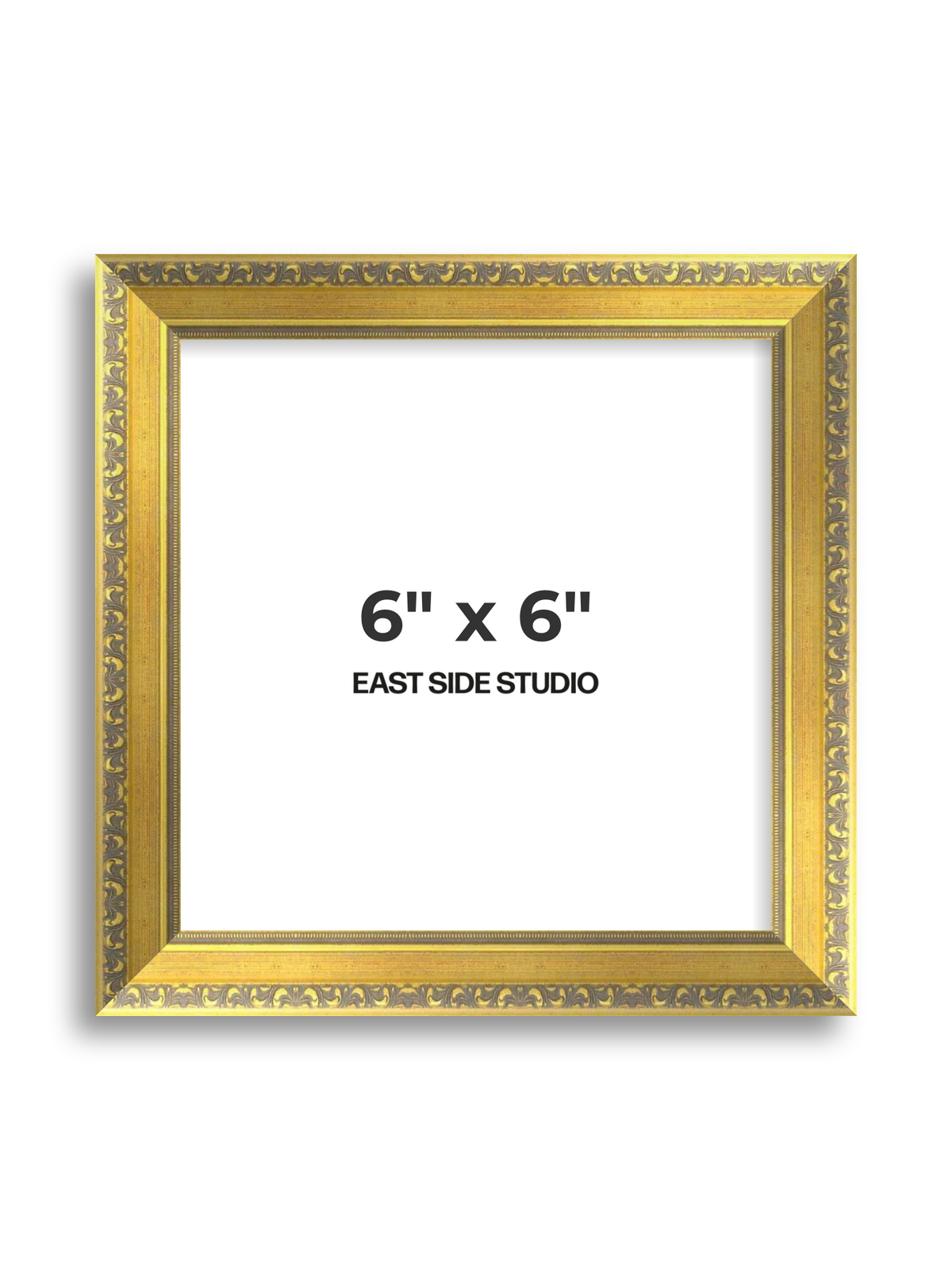 Florin Gold 6" x 6" picture frame