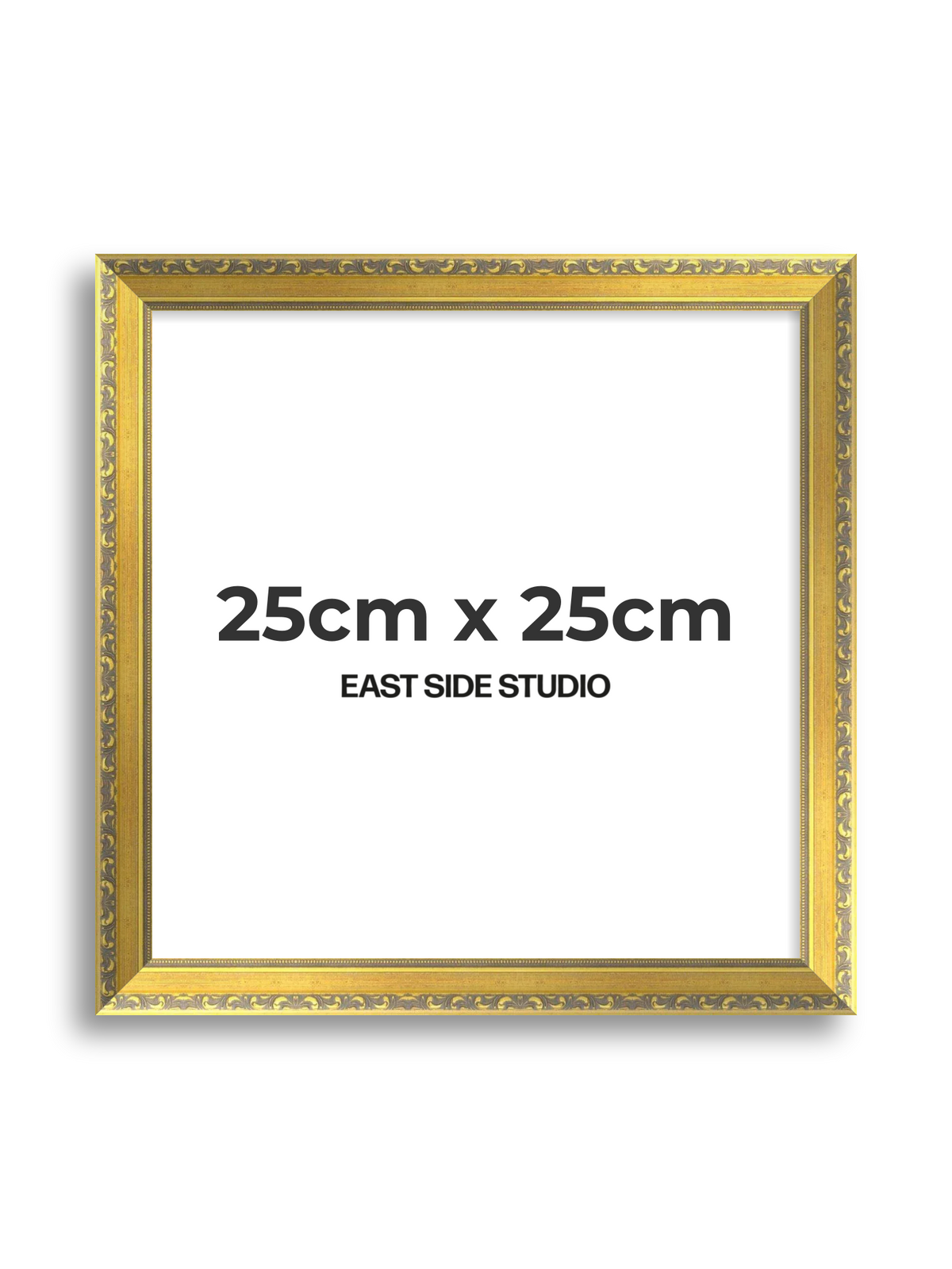 Florin Gold 25cm x 25cm picture frame