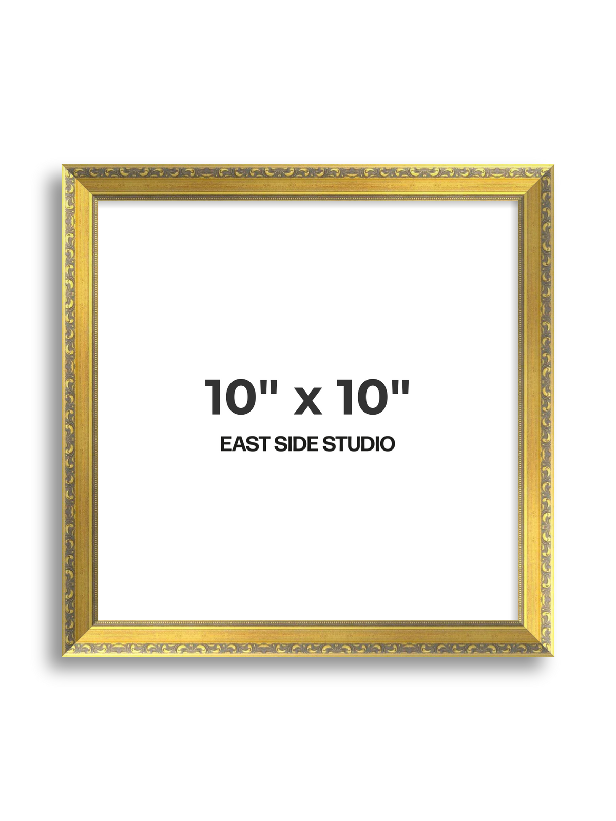 Florin Gold 10" x 10" picture frame