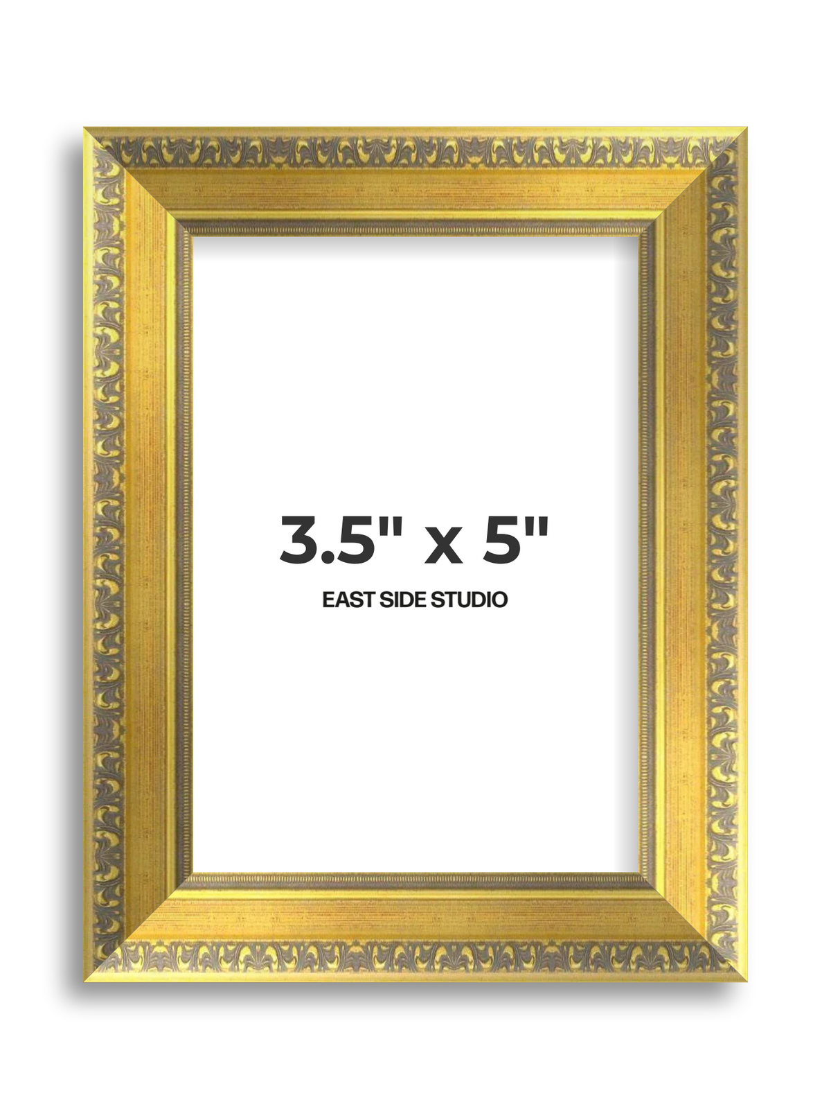 Florin Gold 3.5" x 5" picture frame