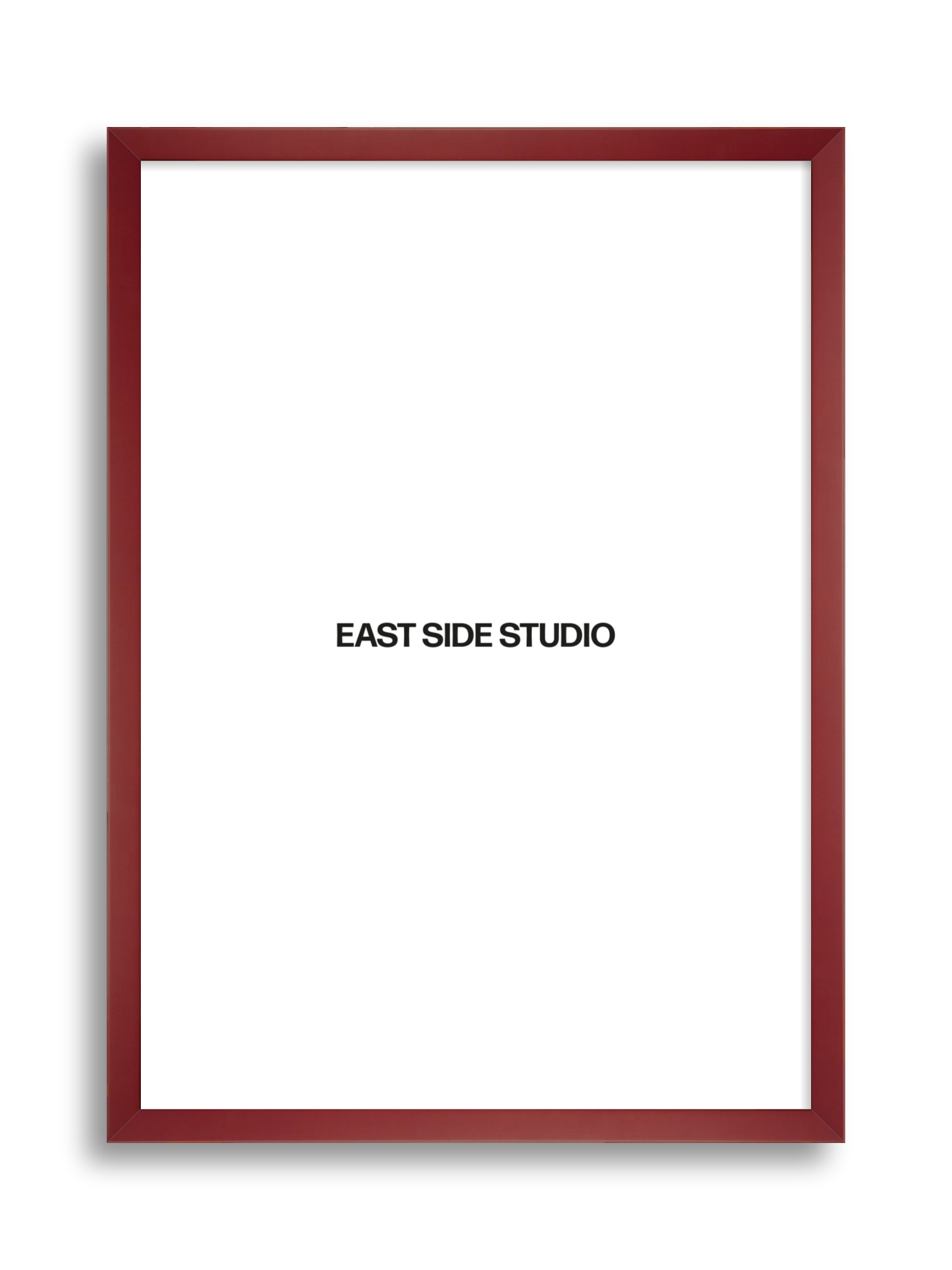 Burgundy picture frame