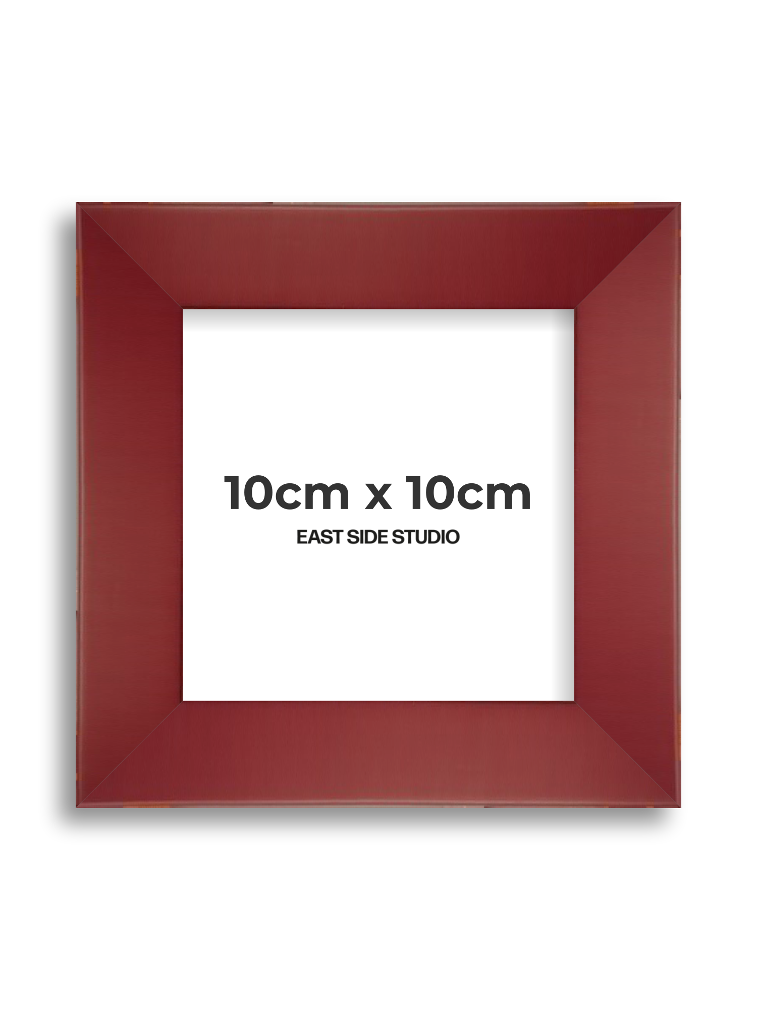 Burgundy 10cm x 10cm picture frame