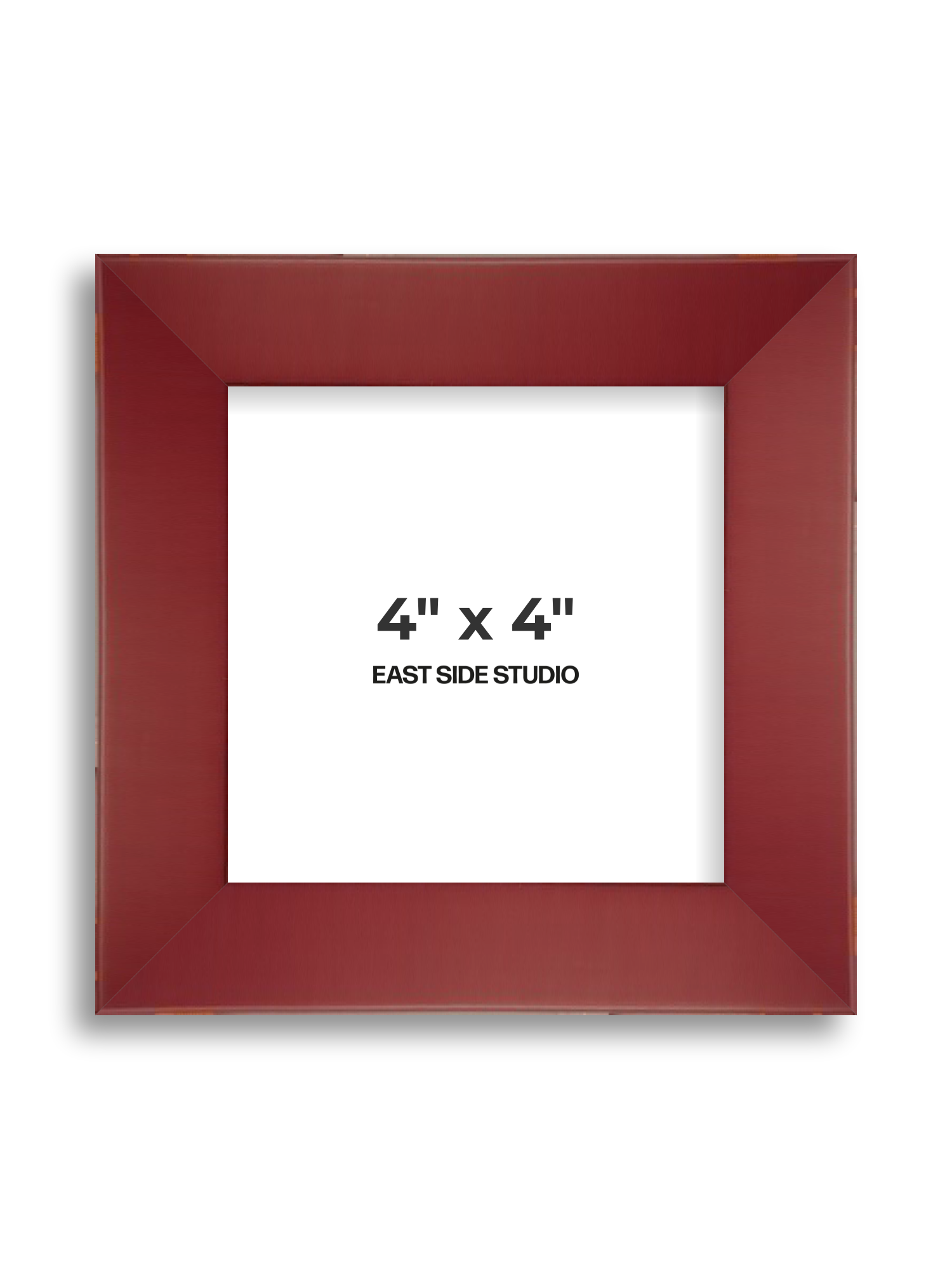 Burgundy 4" x 4" picture frame