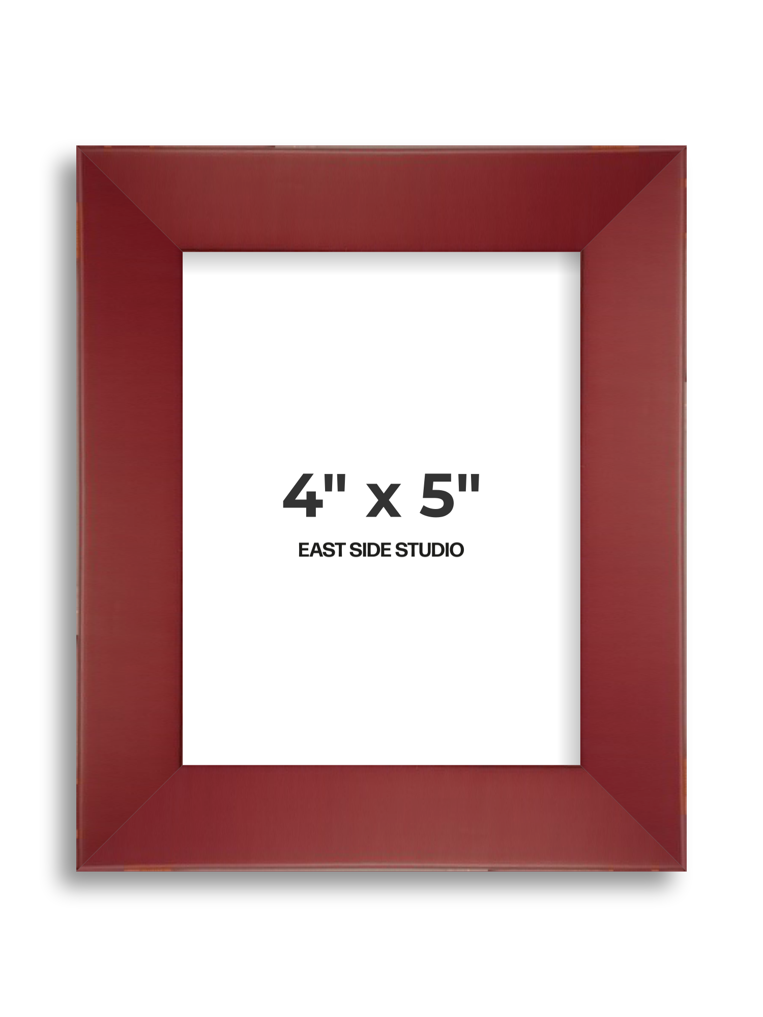 Burgundy 4" x 5" picture frame