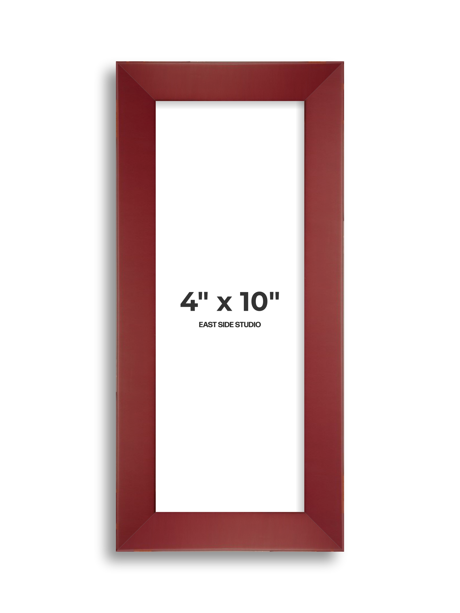 Burgundy 4" x 10" picture frame