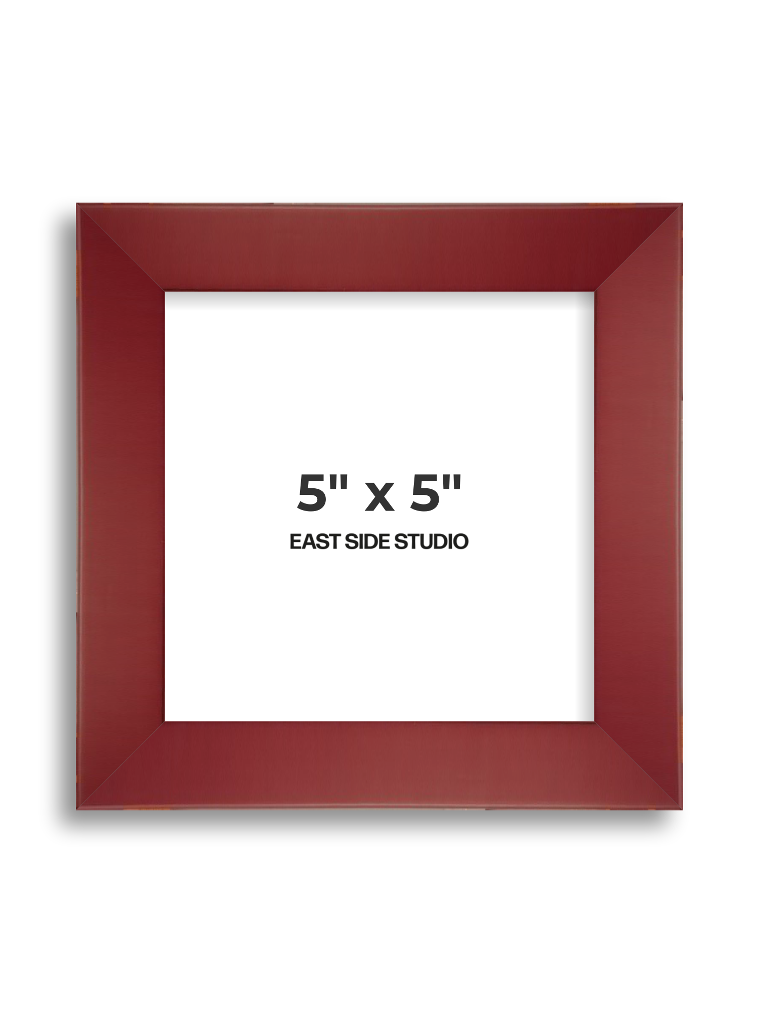 Burgundy 5" x 5" picture frame