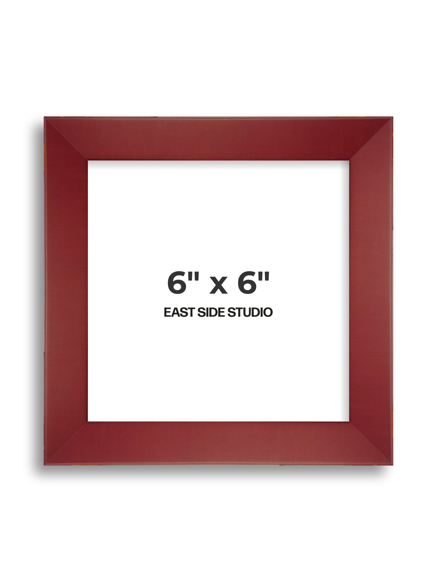 Burgundy 6" x 6" picture frame