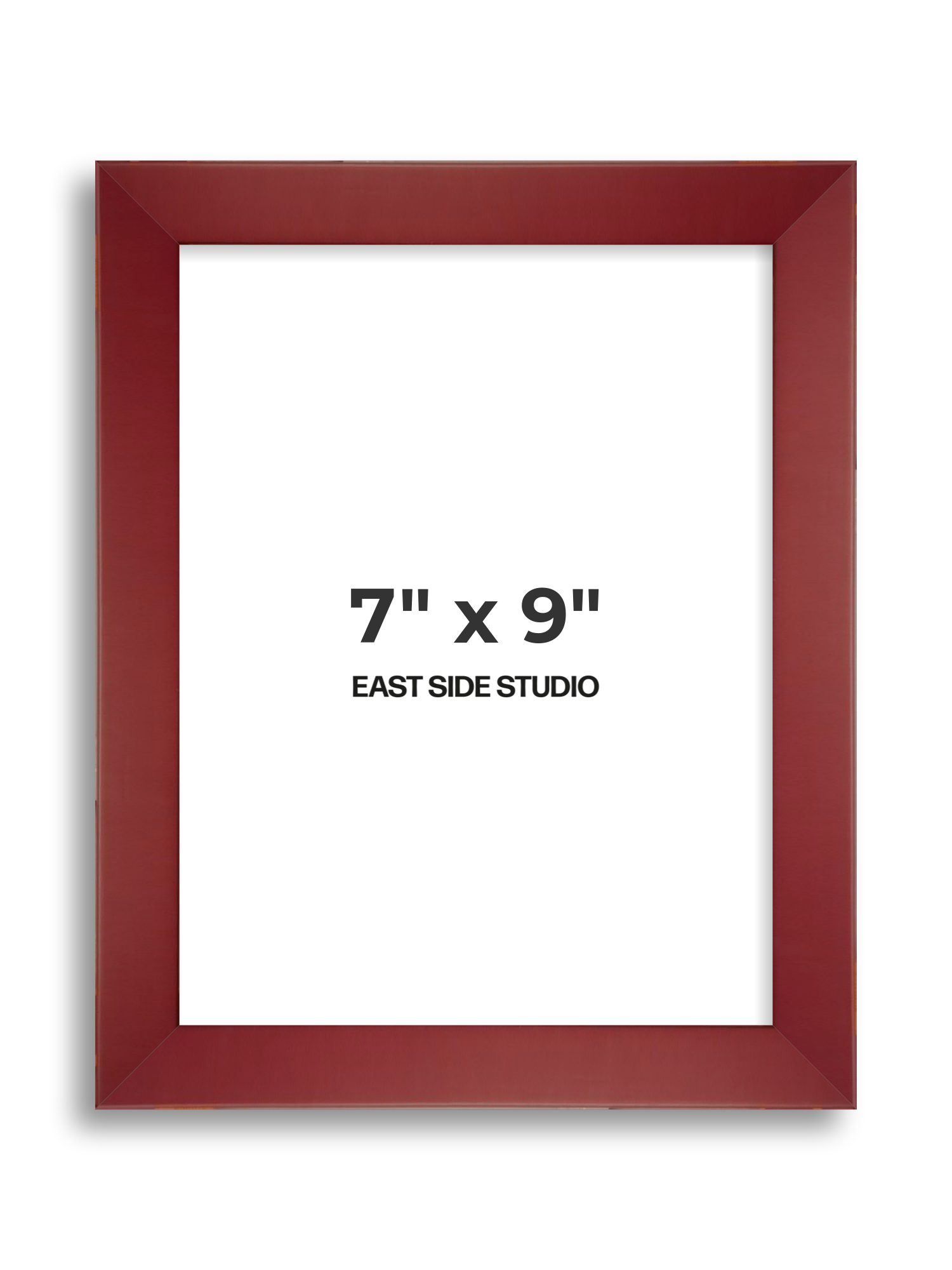 Burgundy 7" x 9" picture frame
