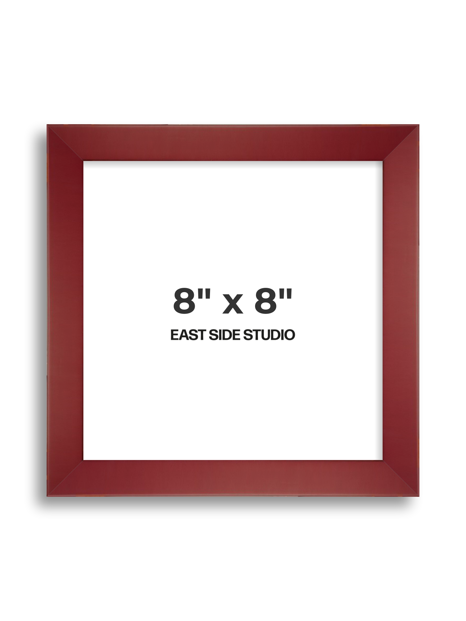 Burgundy 8" x 8" picture frame