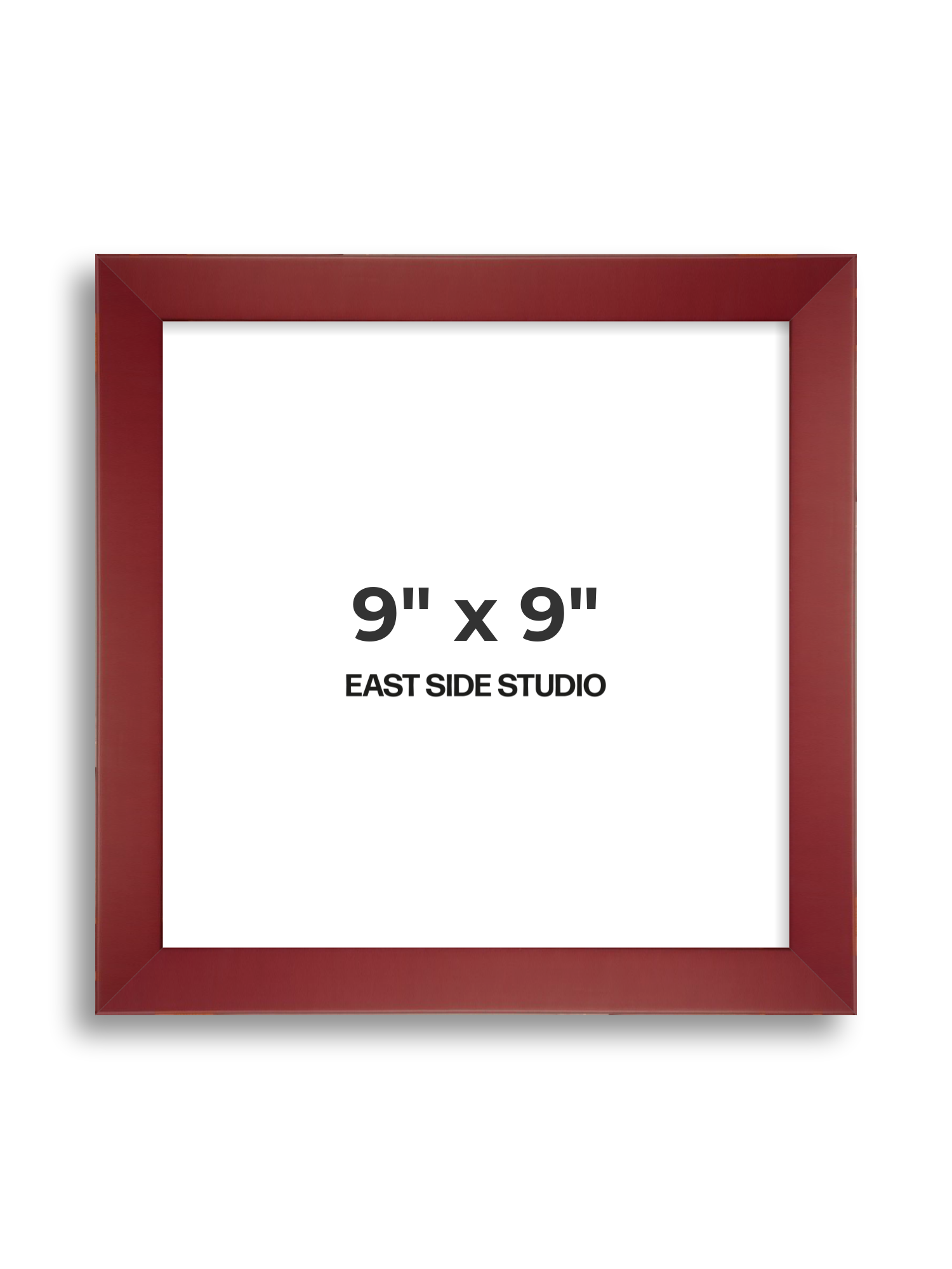 Burgundy 9" x 9" picture frame