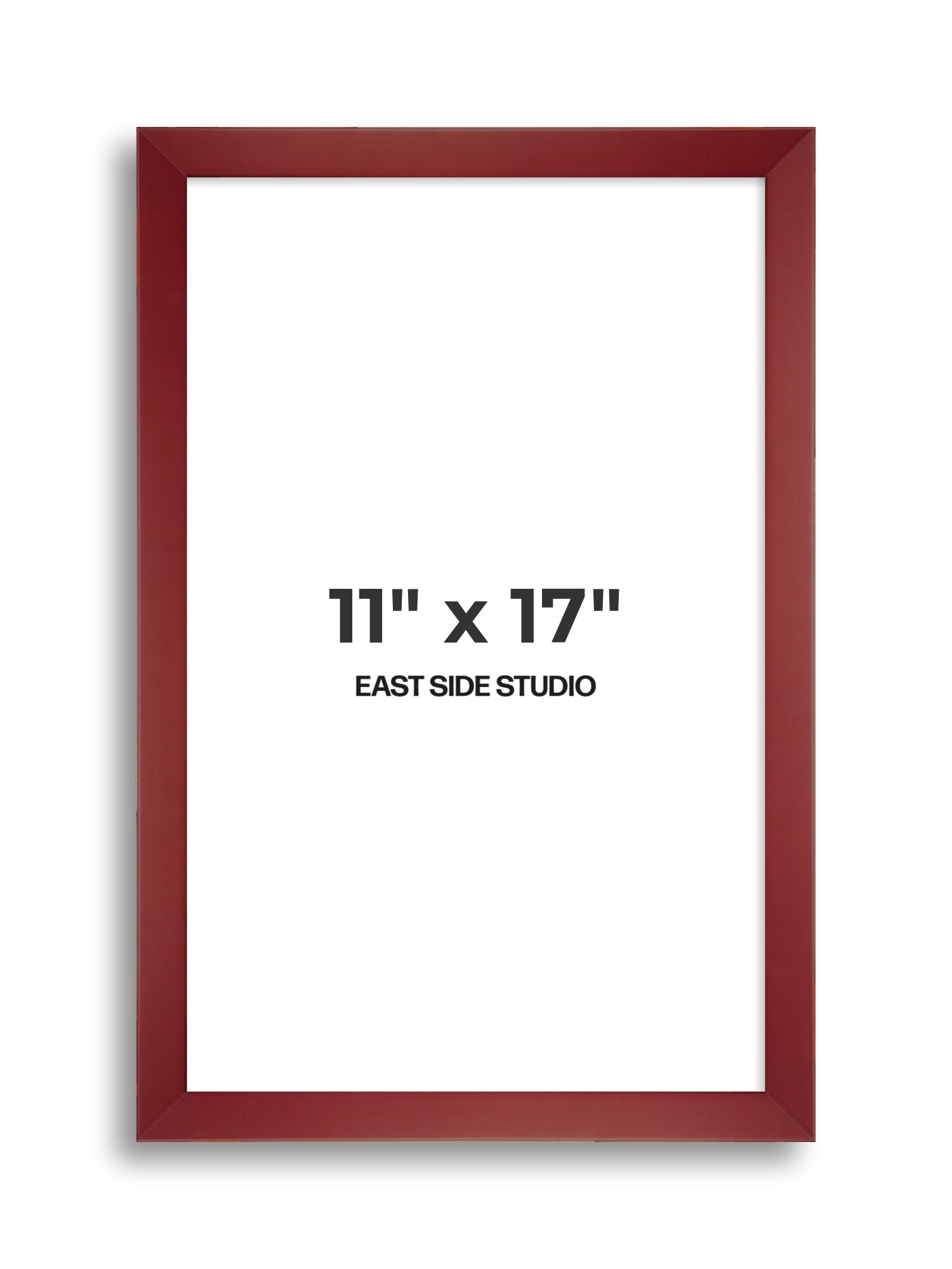 Burgundy 11" x 17" picture frame