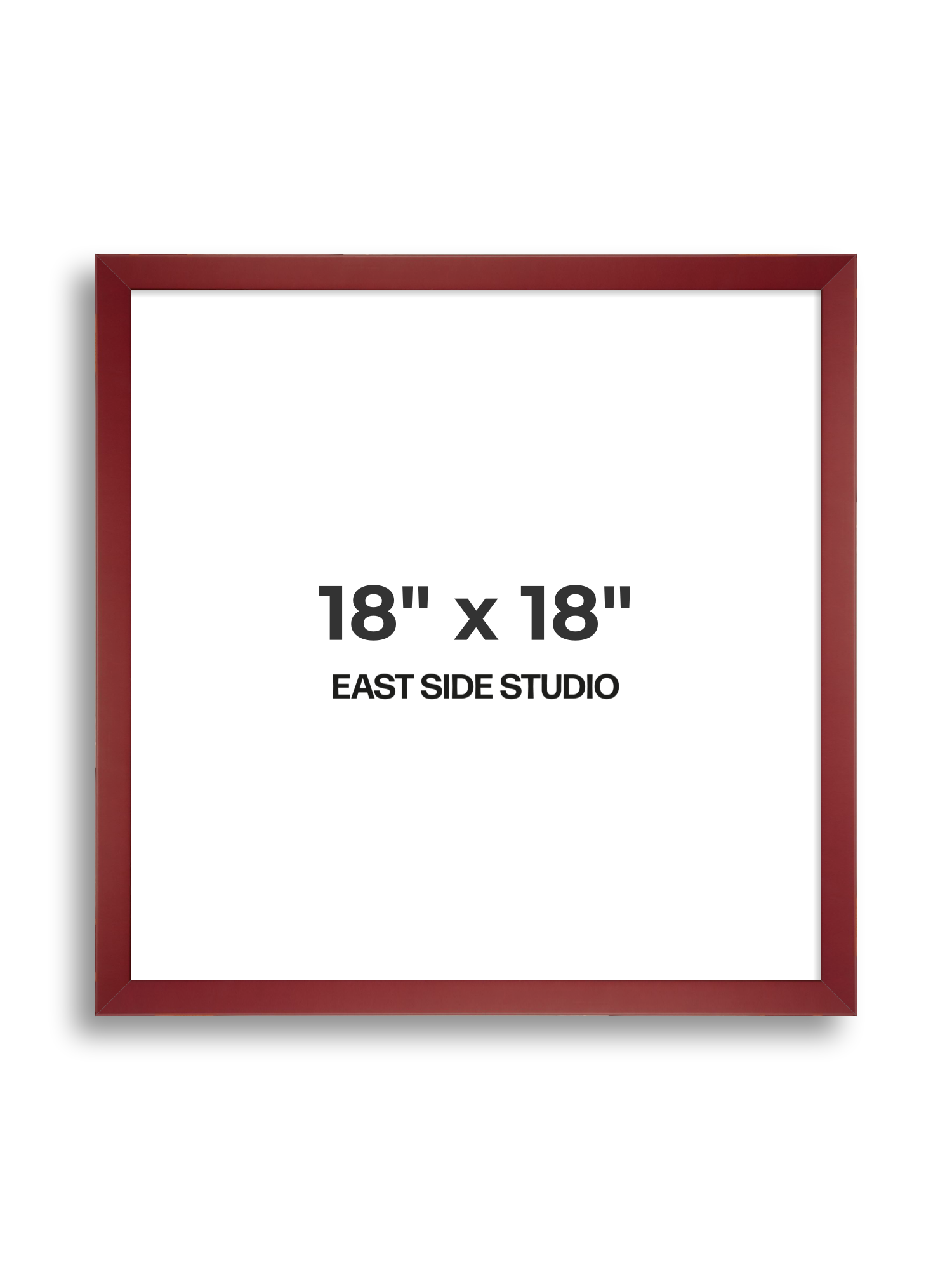 Burgundy 18" x 18" picture frame