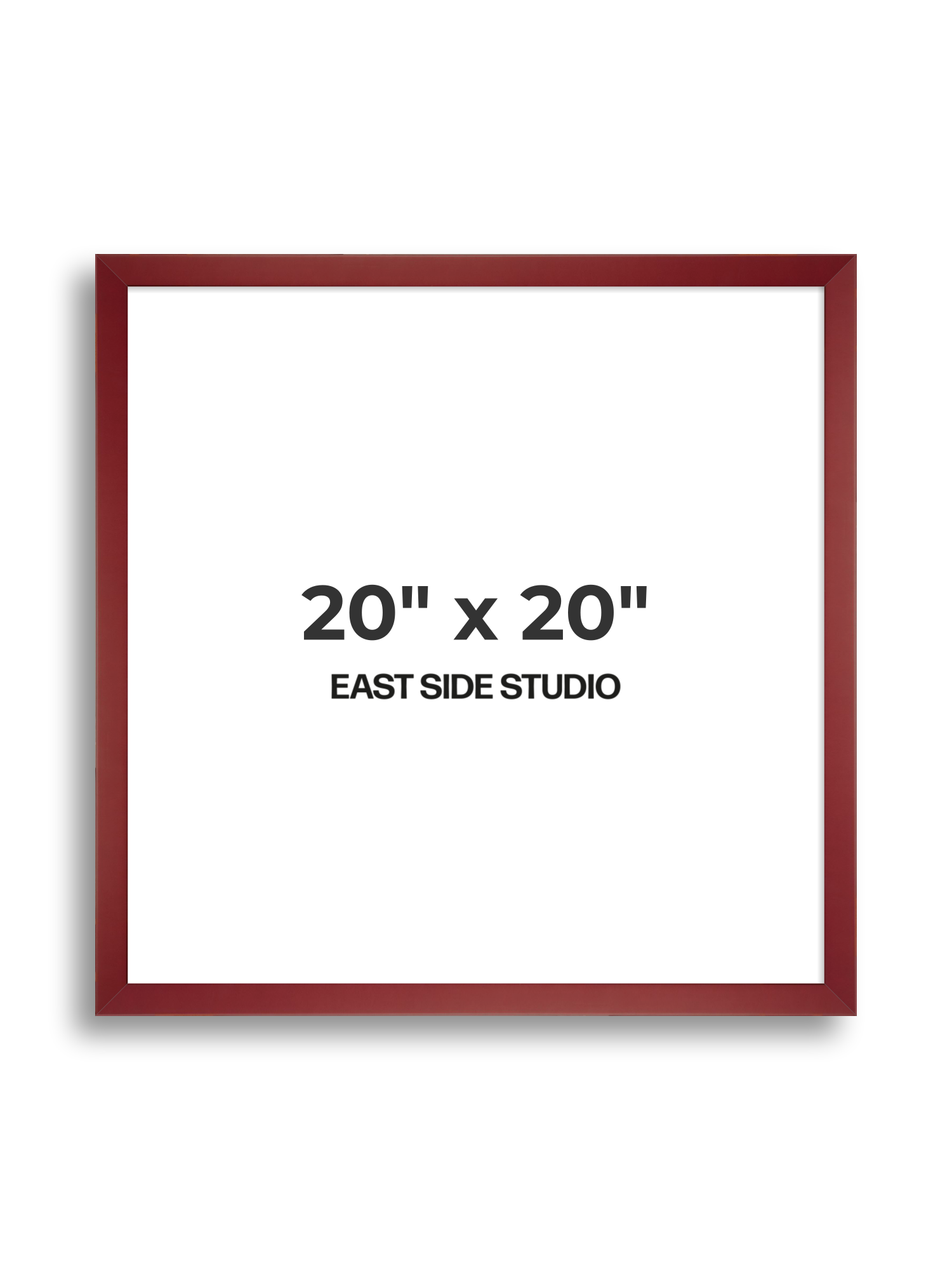 Burgundy 20" x 20" picture frame