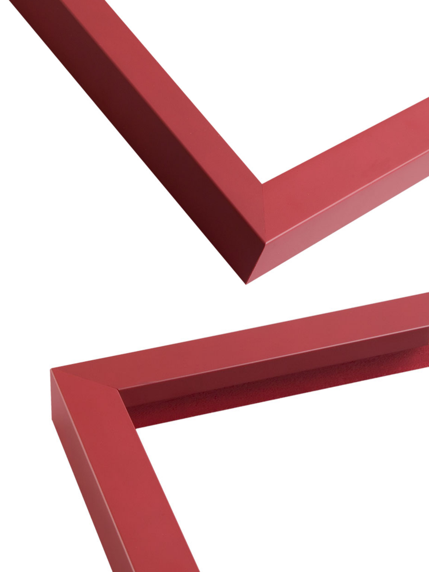 Burgundy picture frame chevron view