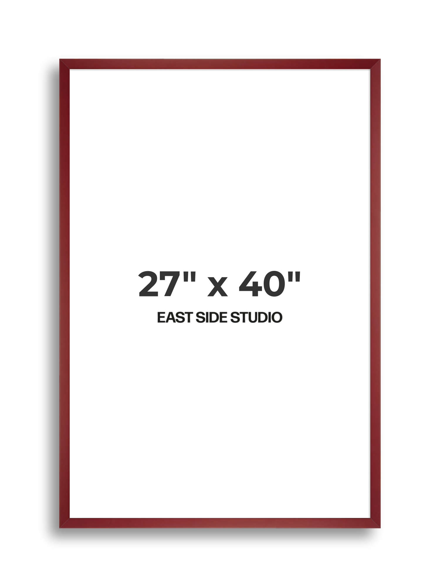 Burgundy 27" x 40" picture frame