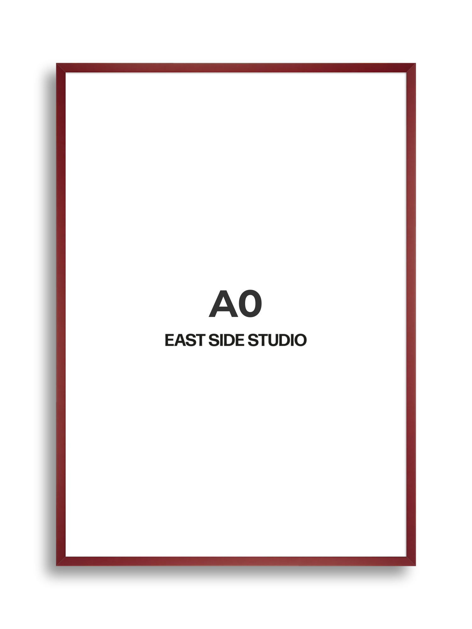 Burgundy A0 picture frame