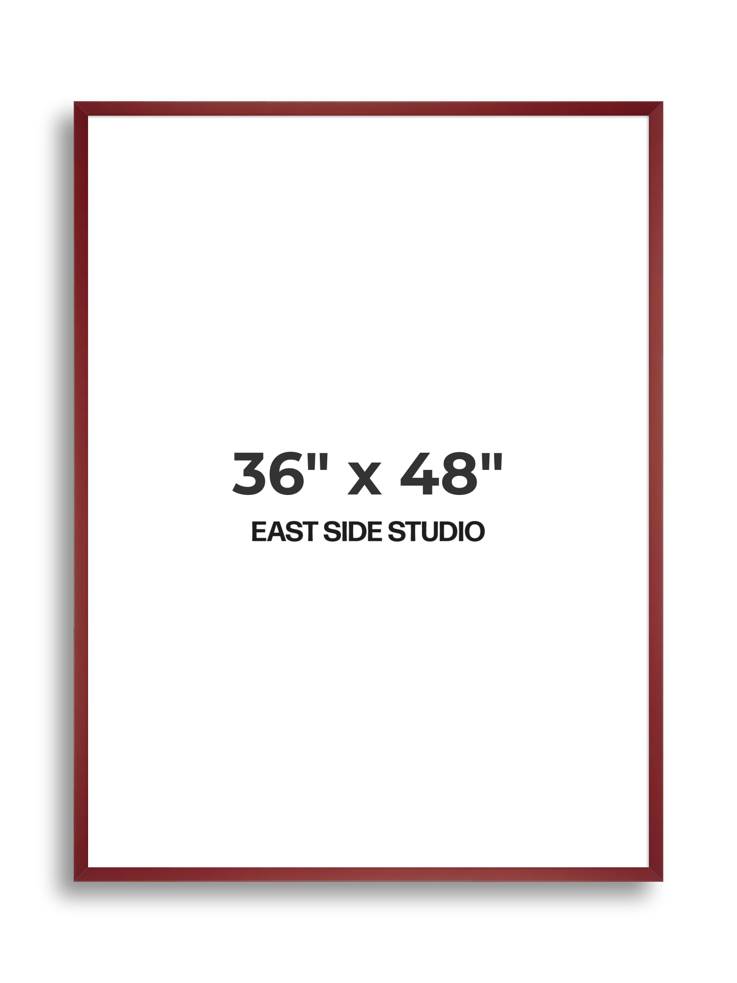 Burgundy 36" x 48" picture frame