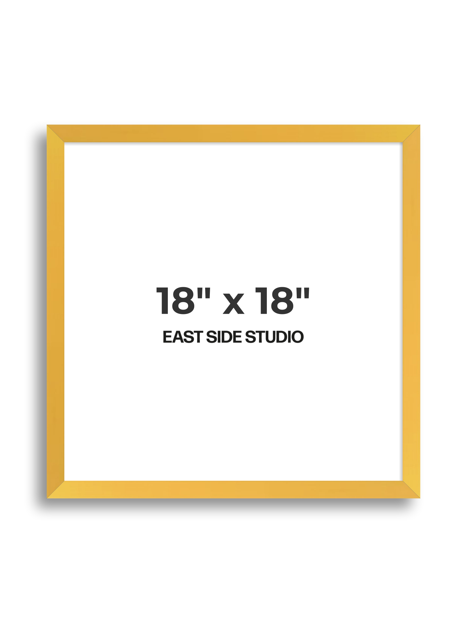 Egg Yolk Yellow 18" x 18" picture frame