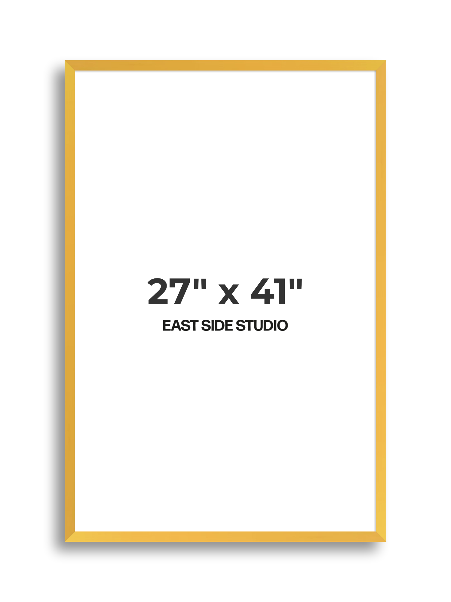 Egg Yolk Yellow 27" x 41" picture frame