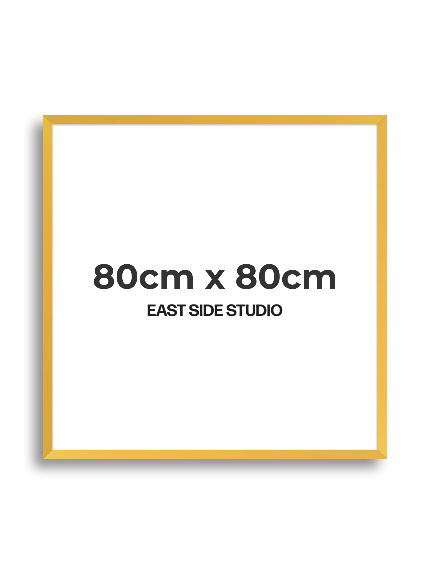 Egg Yolk Yellow 80cm x 80cm picture frame