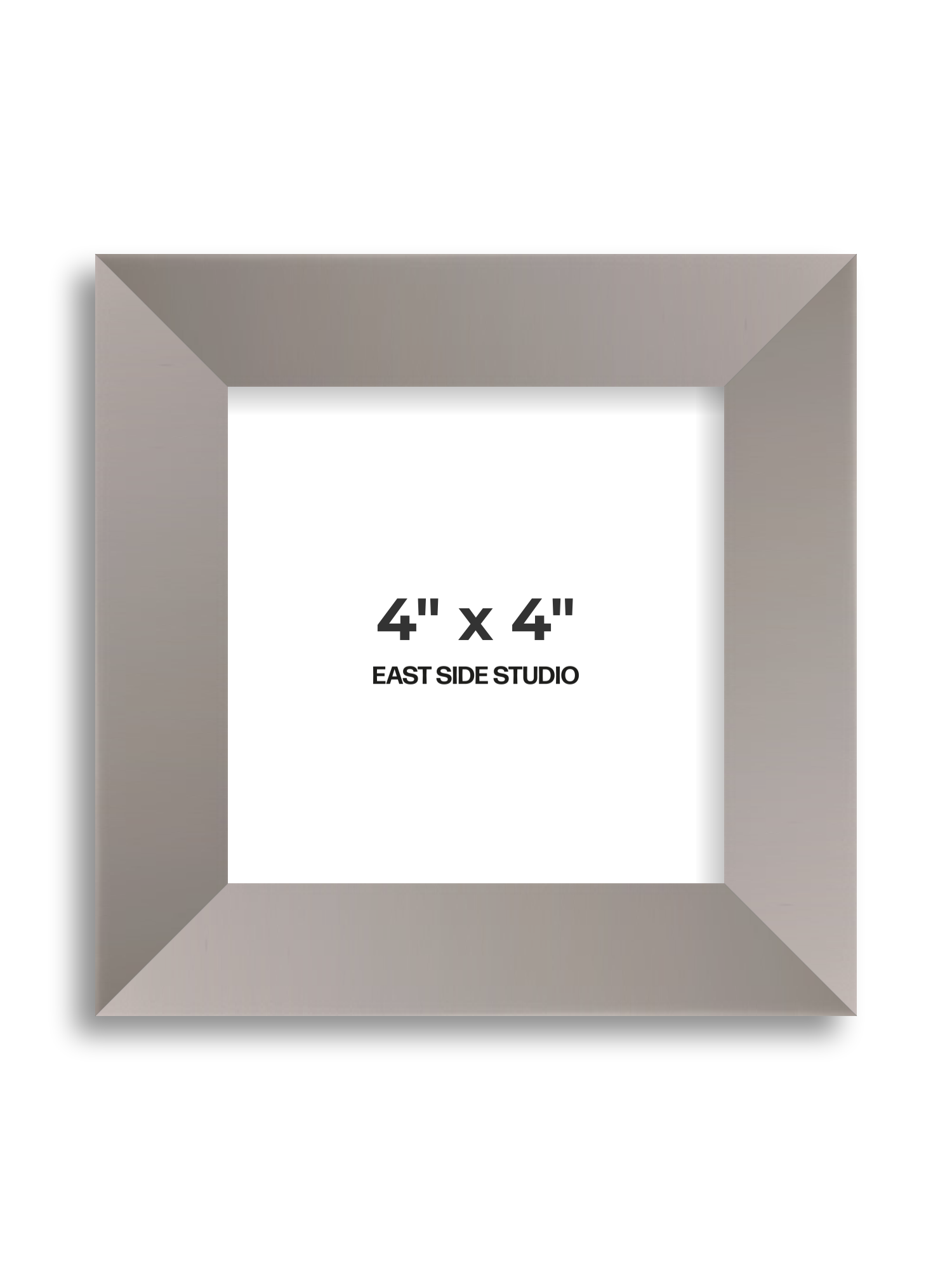 Ash Grey 4" x 4" picture frame