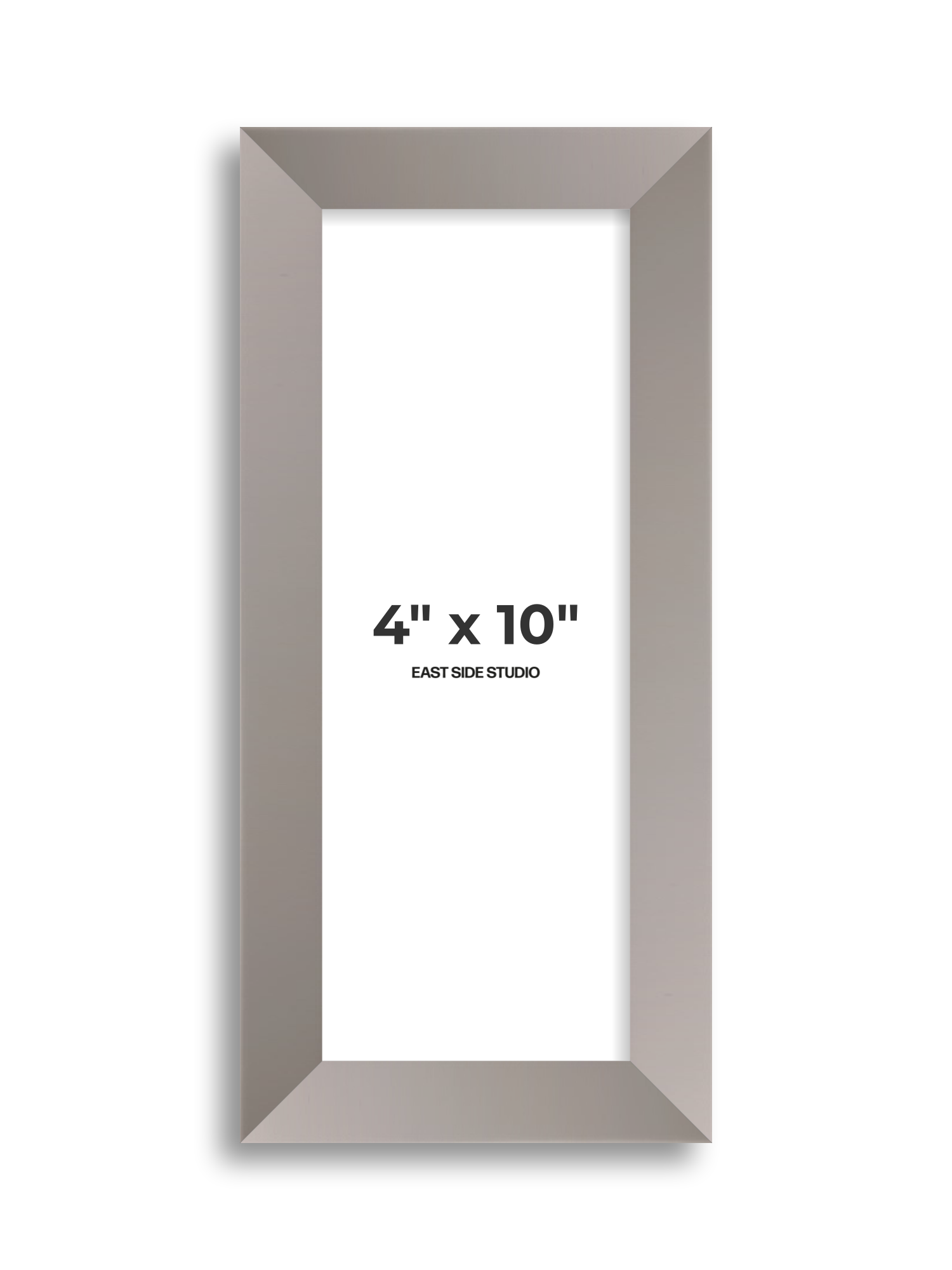 Ash Grey 4" x 10" picture frame