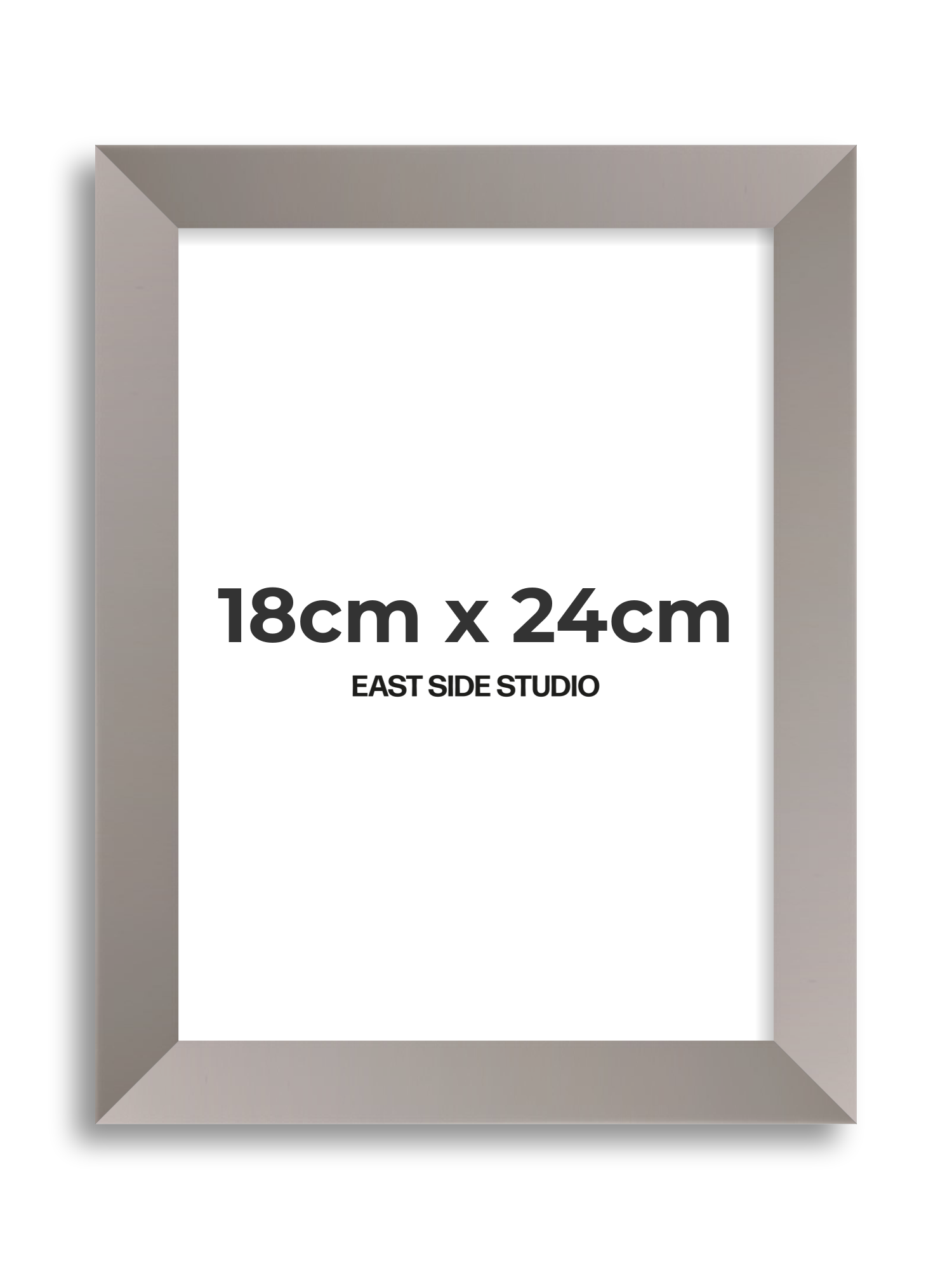 Ash Grey 18cm x 24cm picture frame