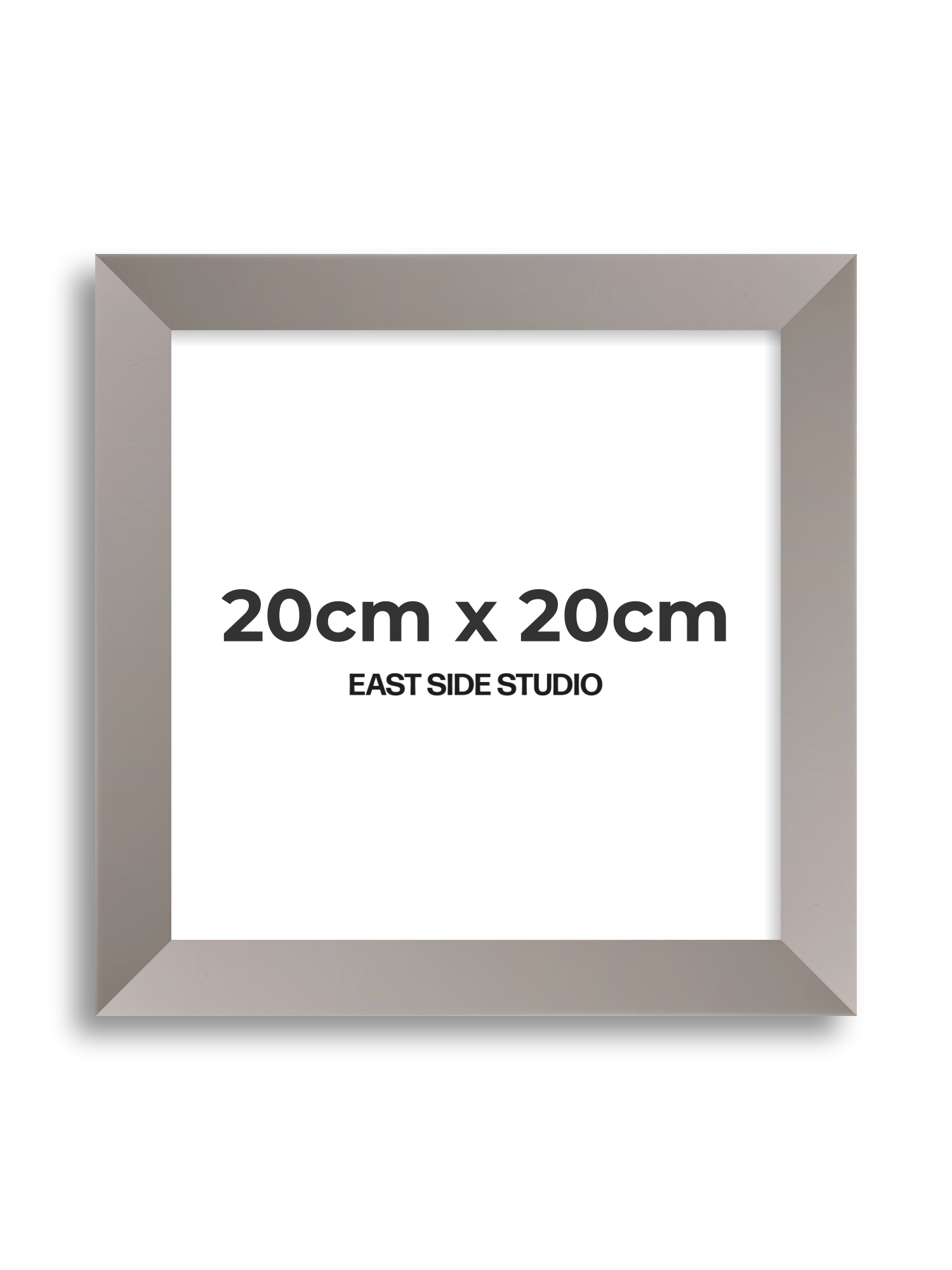 Ash Grey 20cm x 20cm picture frame