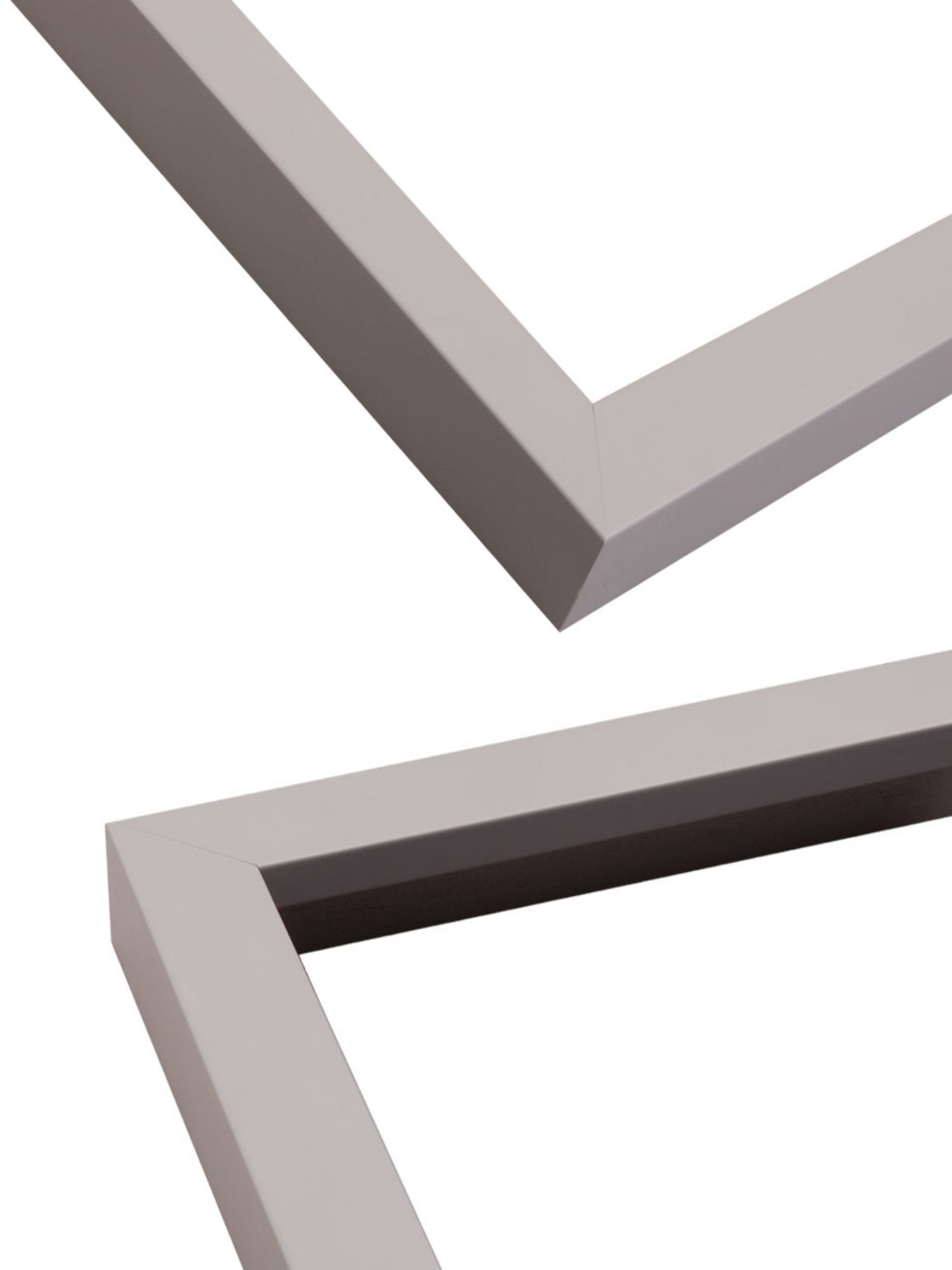 Ash Grey picture frame chevron view