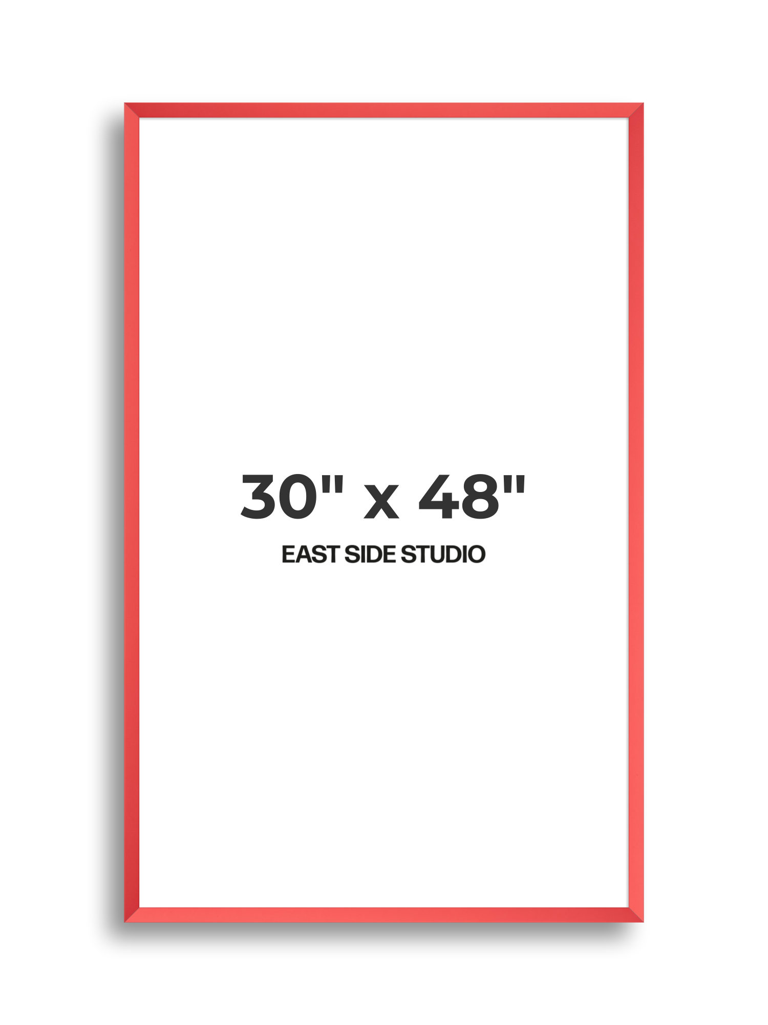 Blossom Red 30" x 48" picture frame