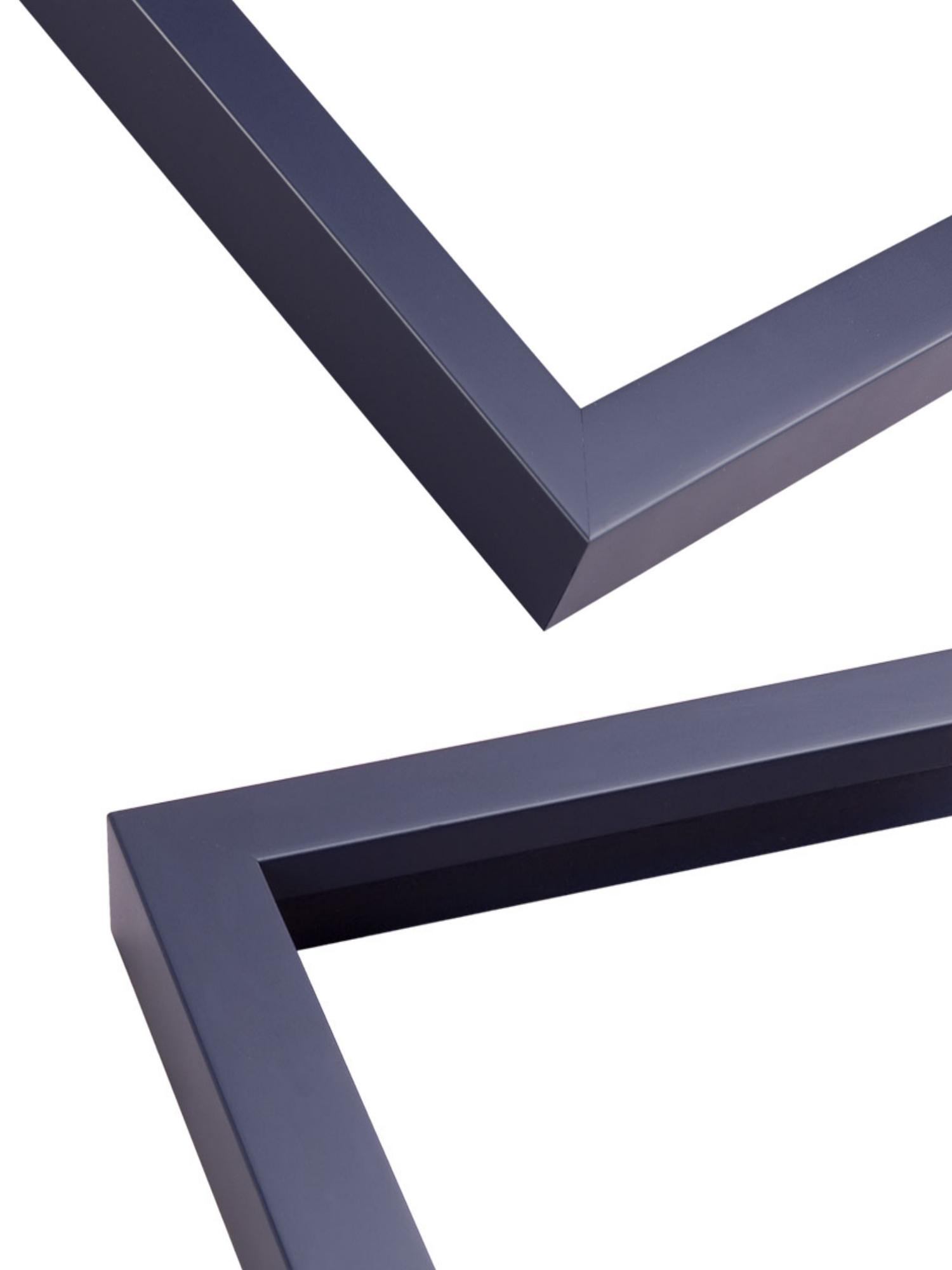 Navy Blue picture frame chevron view