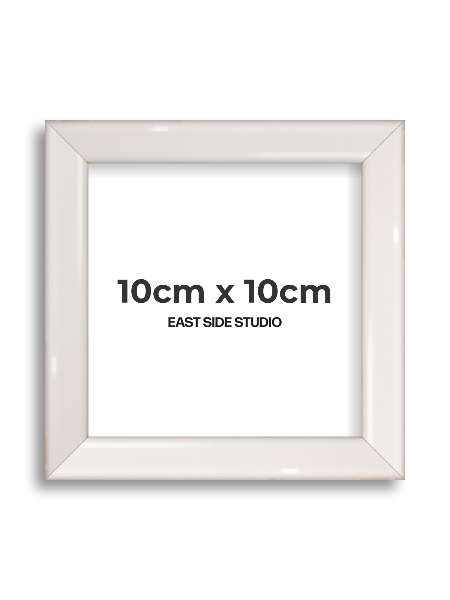 White Gloss 10cm x 10cm picture frame