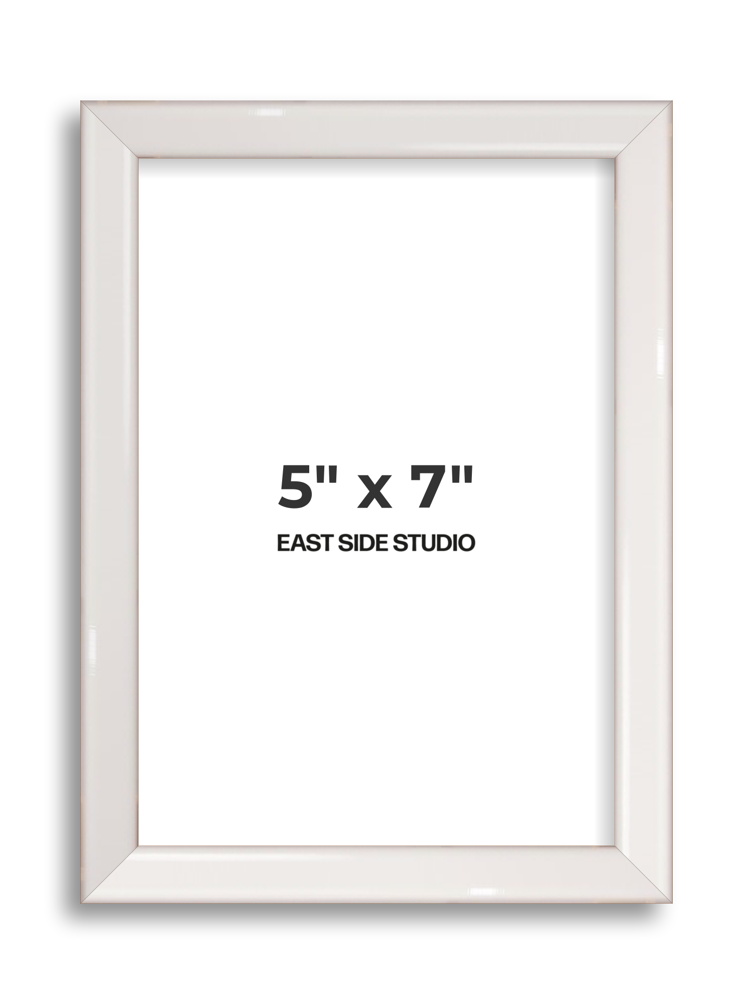 White Gloss 5" x 7" picture frame