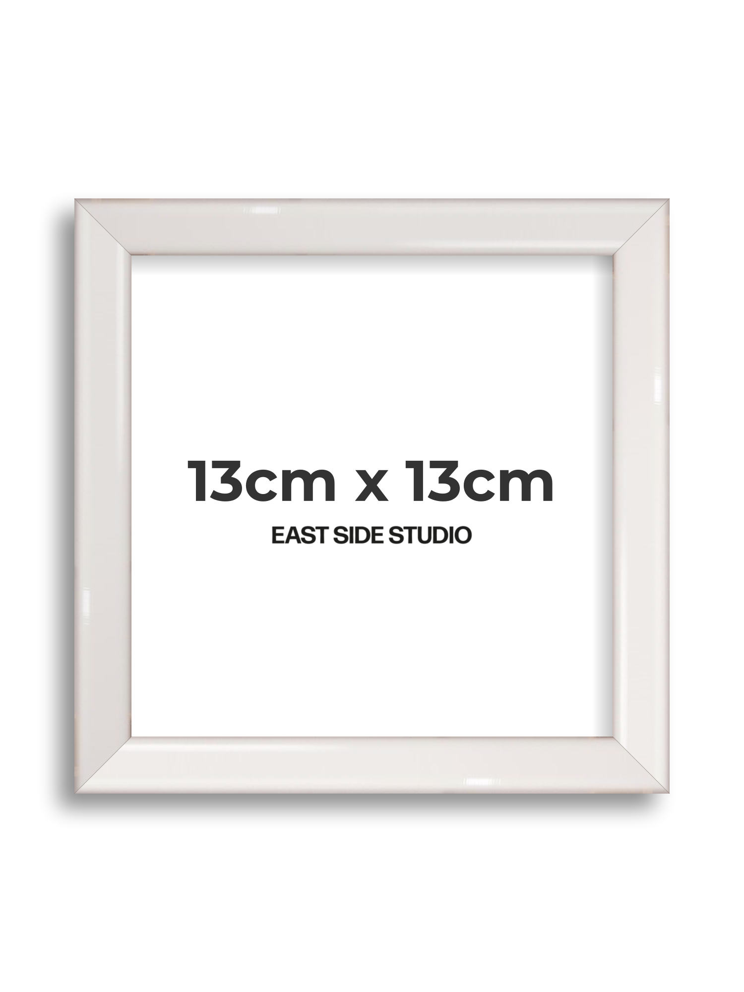 White Gloss 13cm x 13cm picture frame