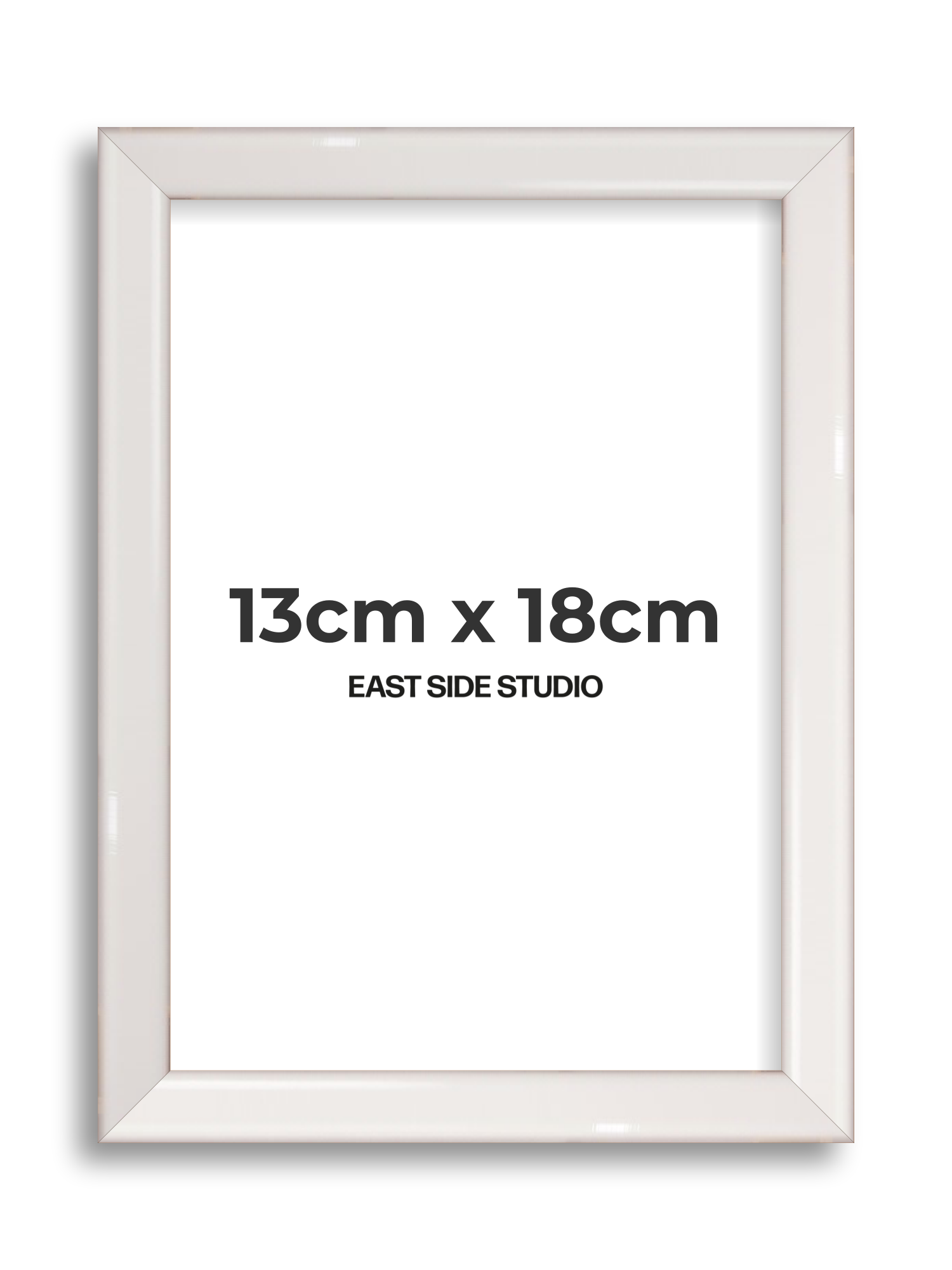 White Gloss 13cm x 18cm picture frame