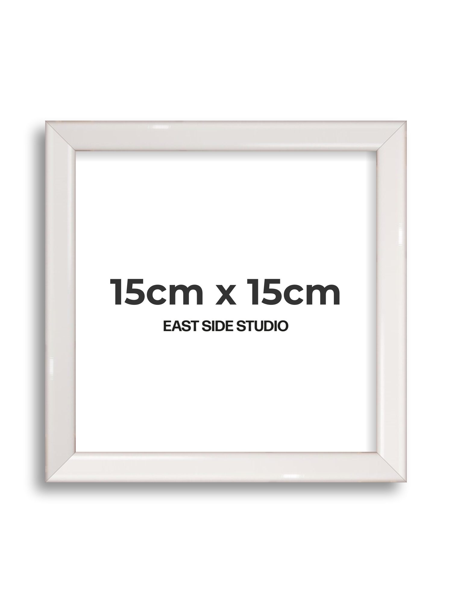 White Gloss 15cm x 15cm picture frame