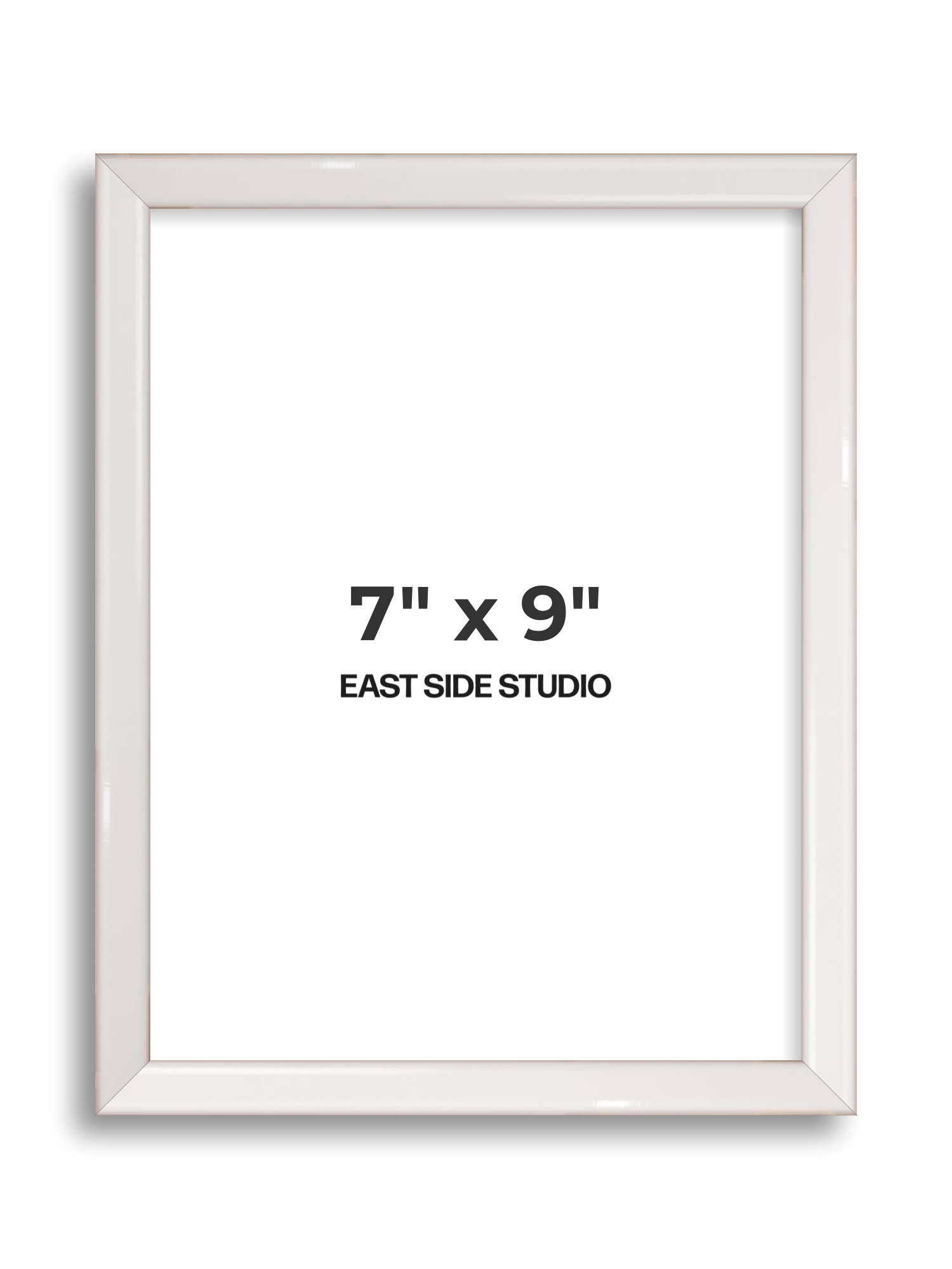 White Gloss 7" x 9" picture frame