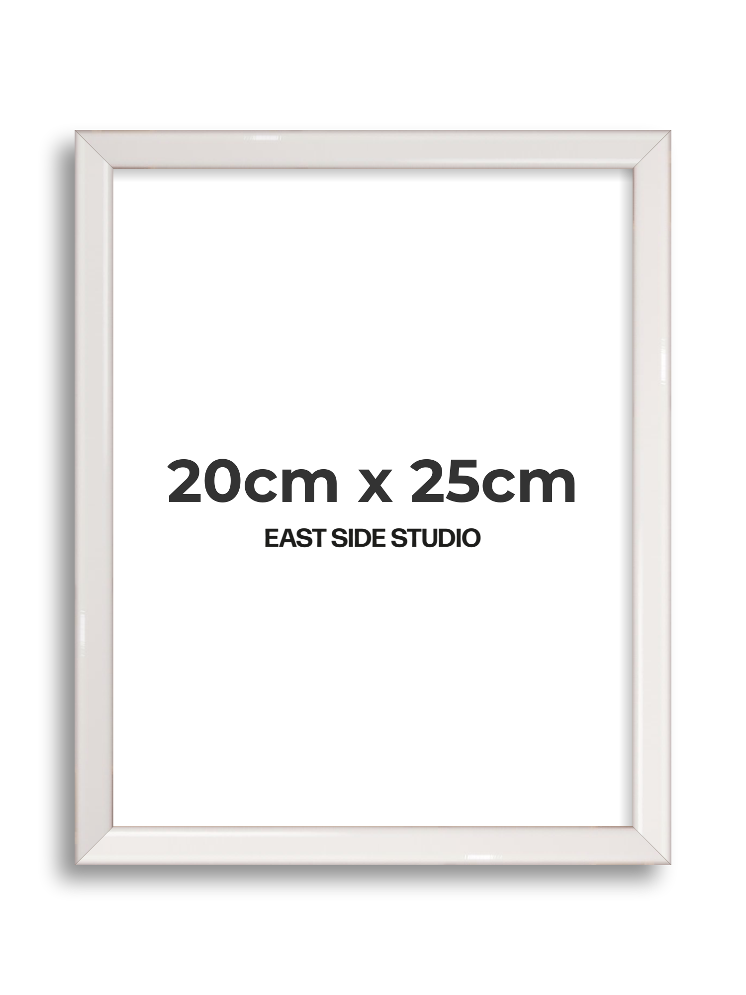 White Gloss 20cm x 25cm picture frame