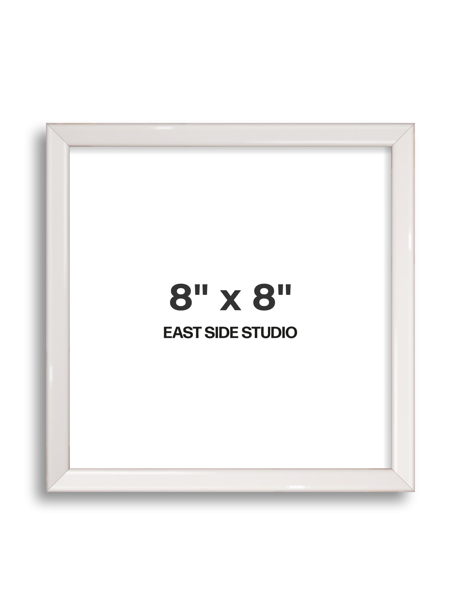 White Gloss 8" x 8" picture frame