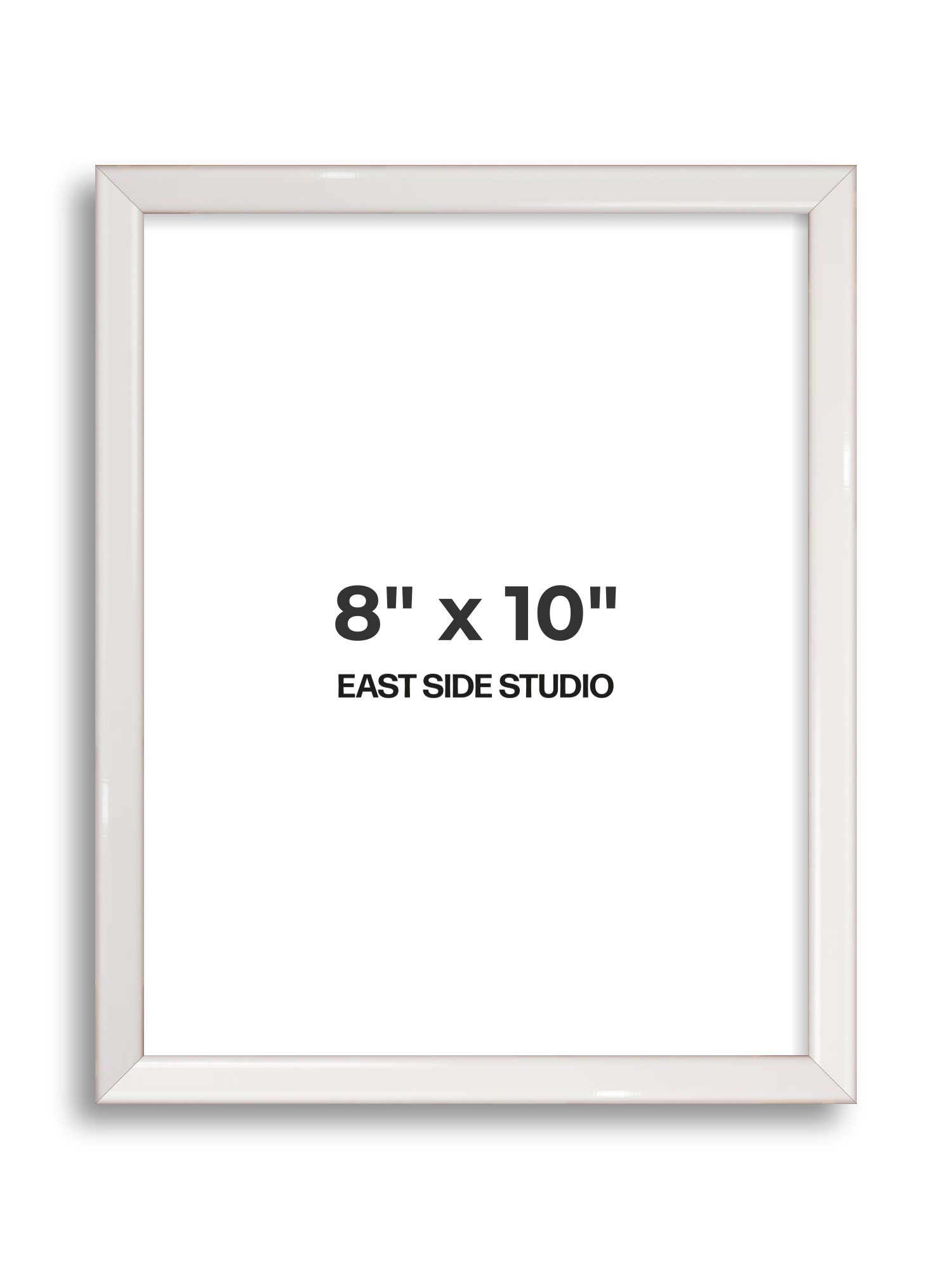 White Gloss 8" x 10" picture frame