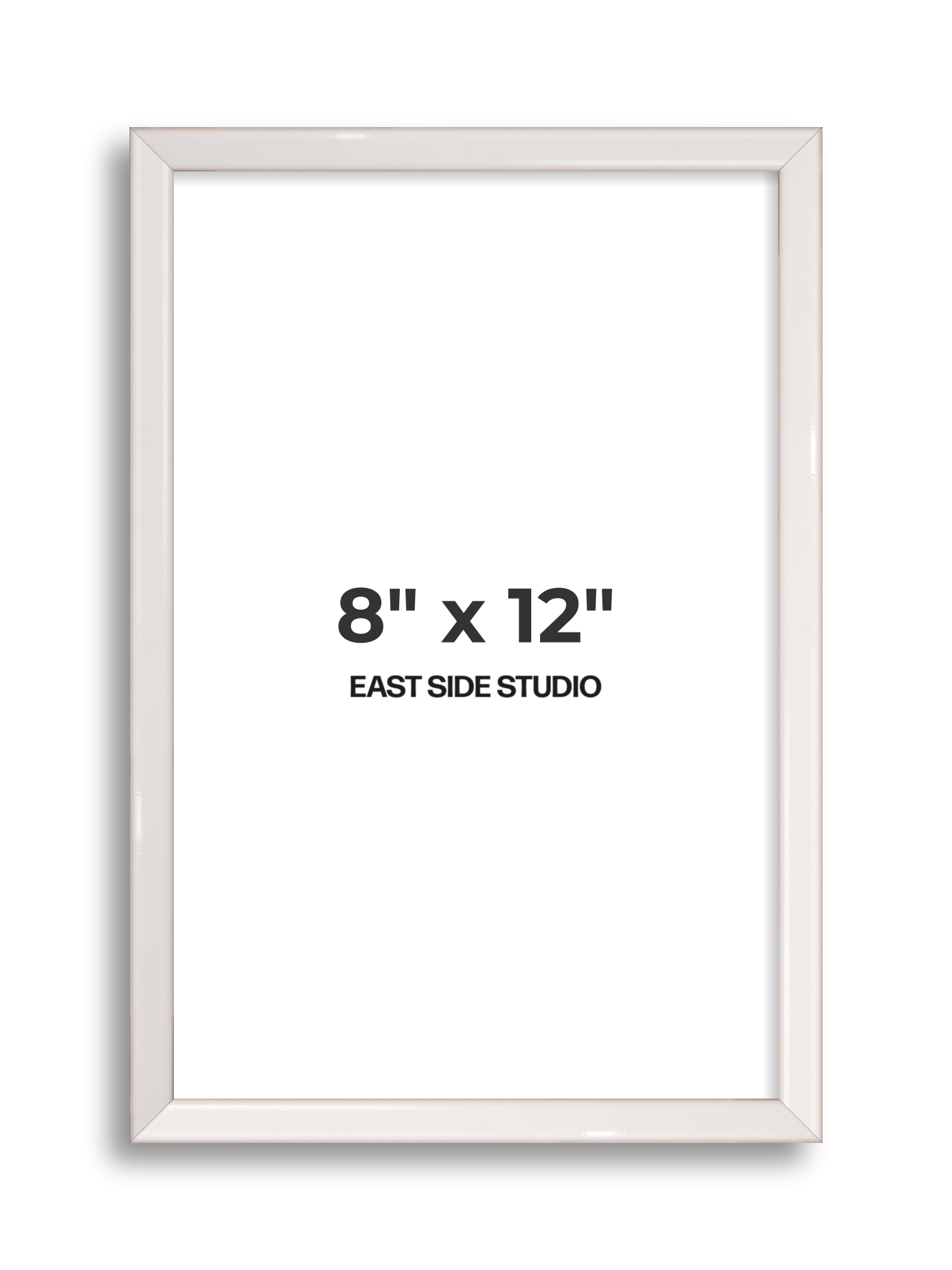 White Gloss 8" x 12" picture frame