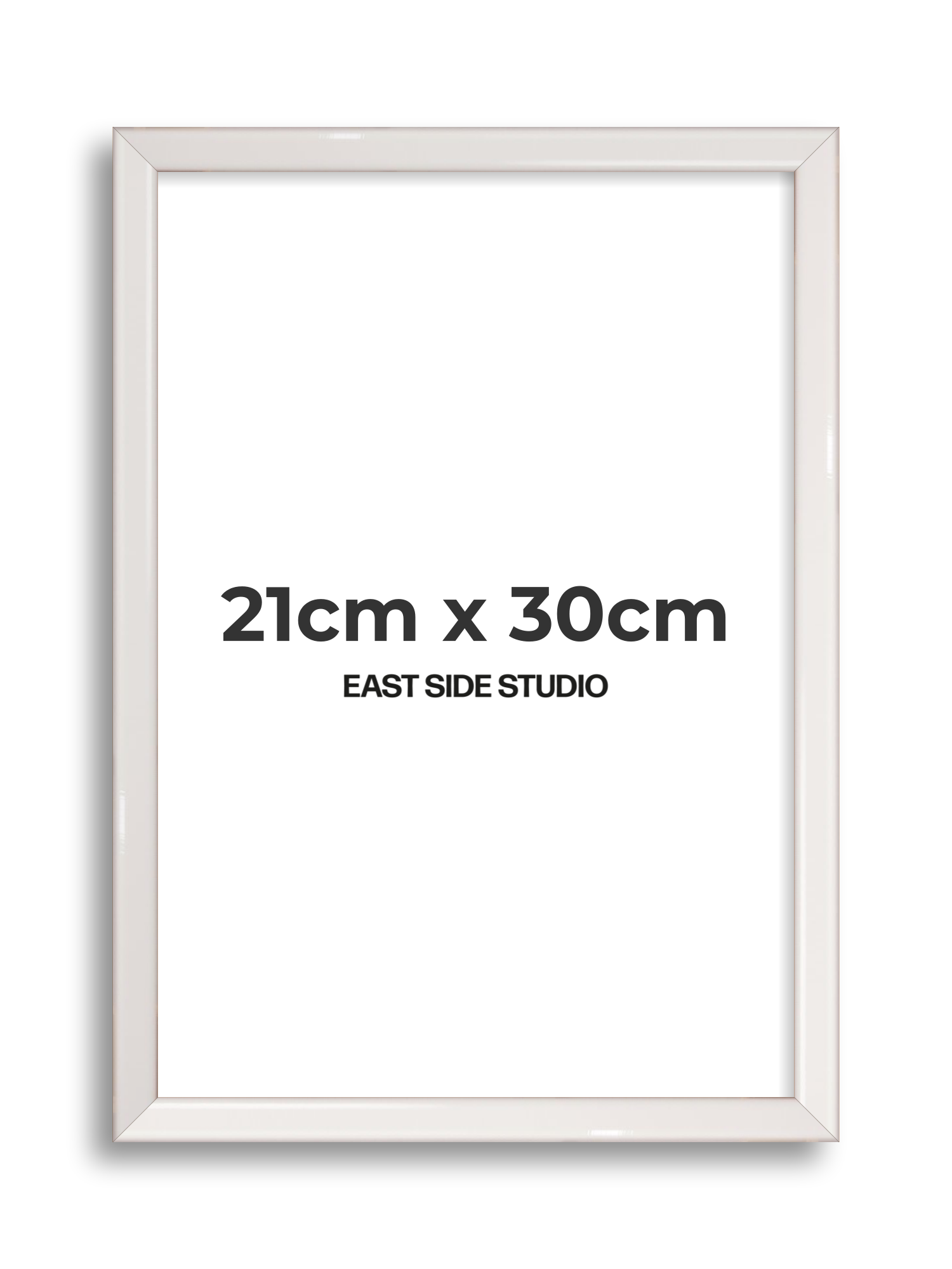 White Gloss 21cm x 30cm picture frame