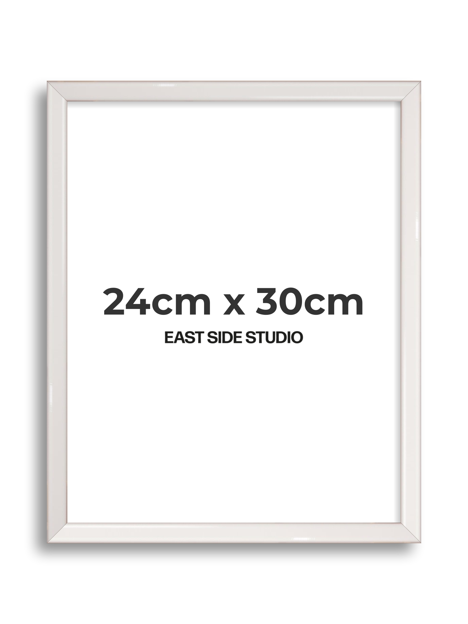White Gloss 24cm x 30cm picture frame