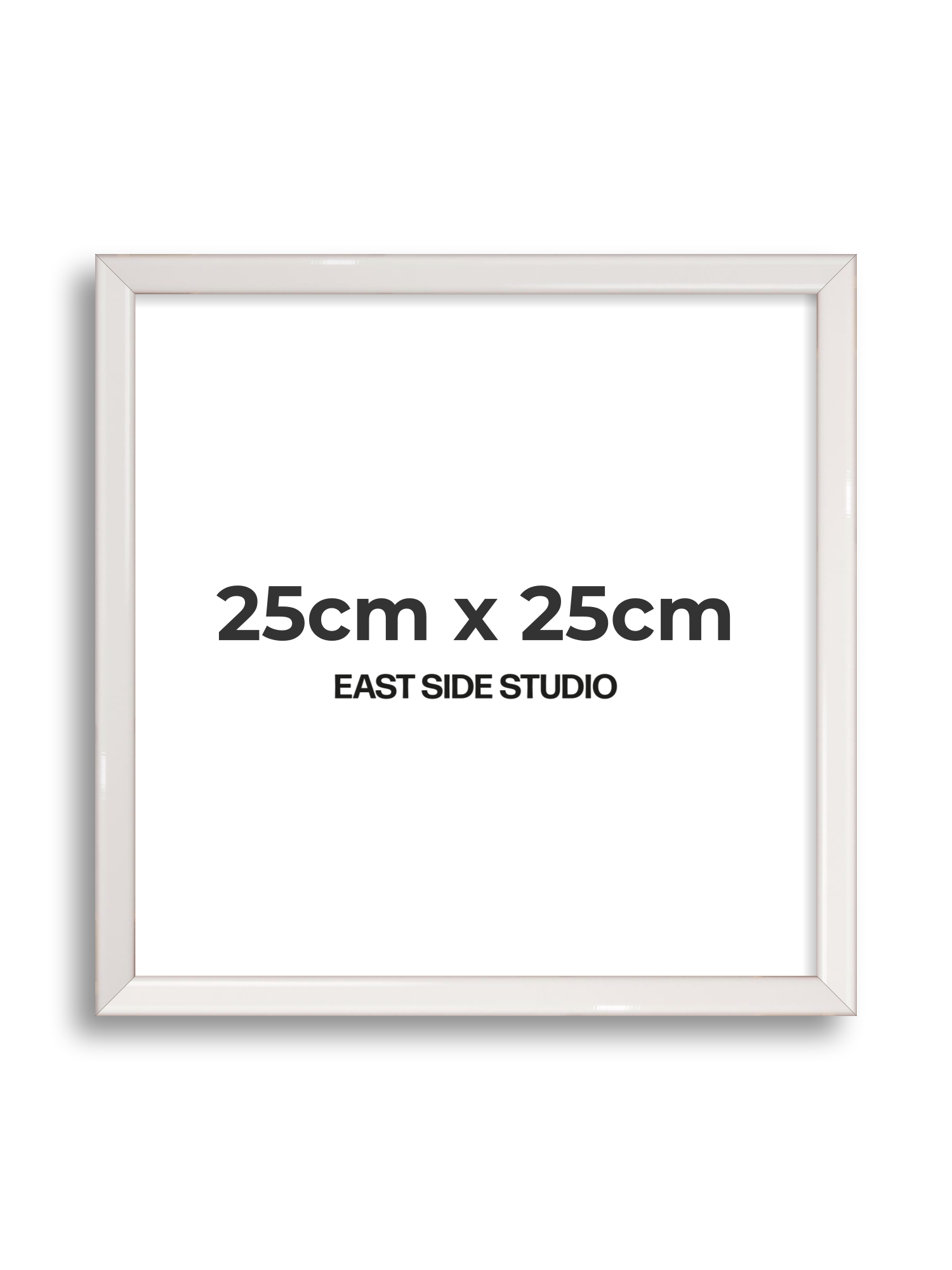 White Gloss 25cm x 25cm picture frame