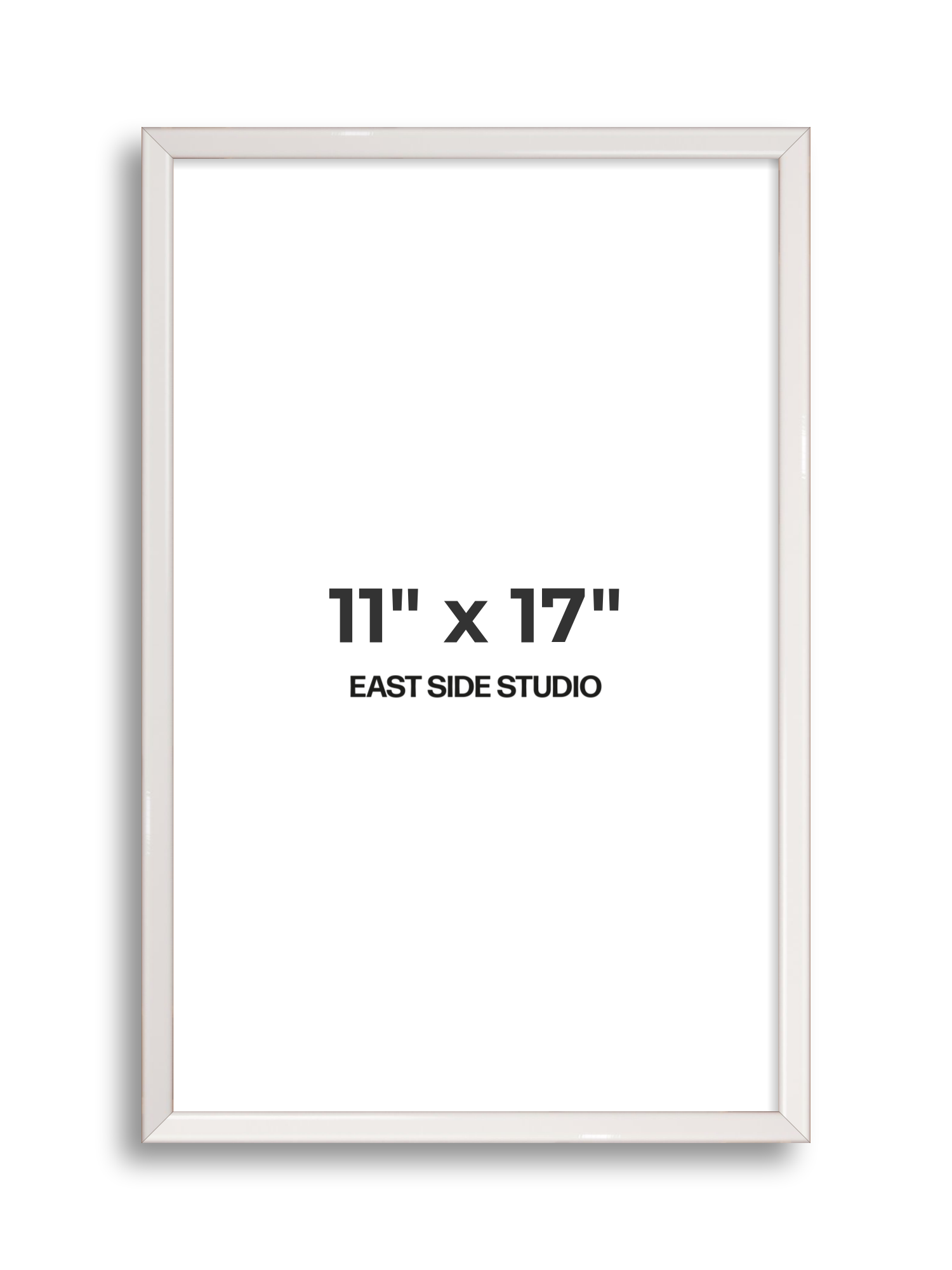White Gloss 11" x 17" picture frame