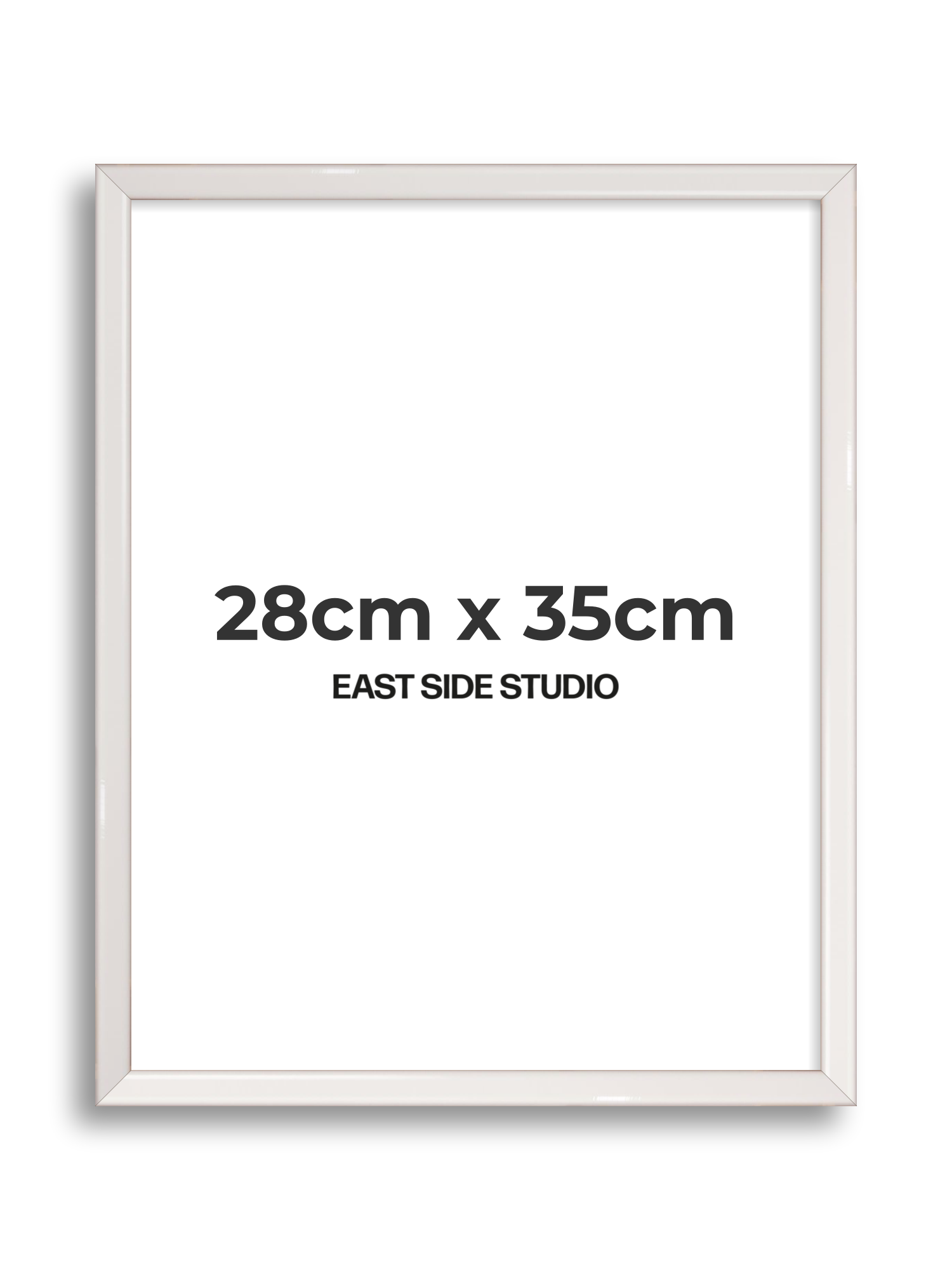 White Gloss 28cm x 35cm picture frame
